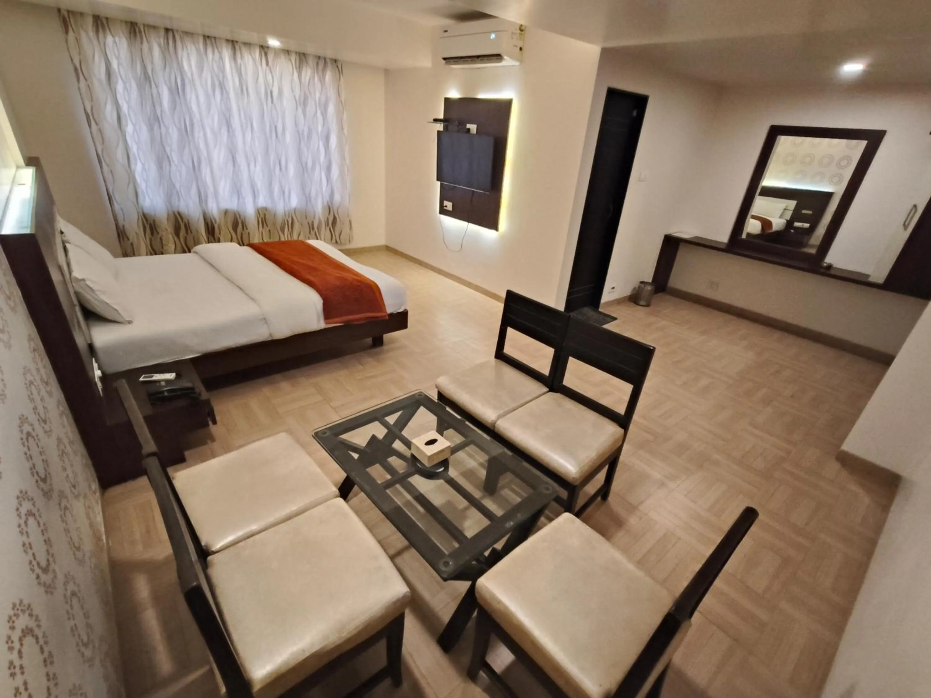 Bed in Hotel Vijay Sagar Dombivali