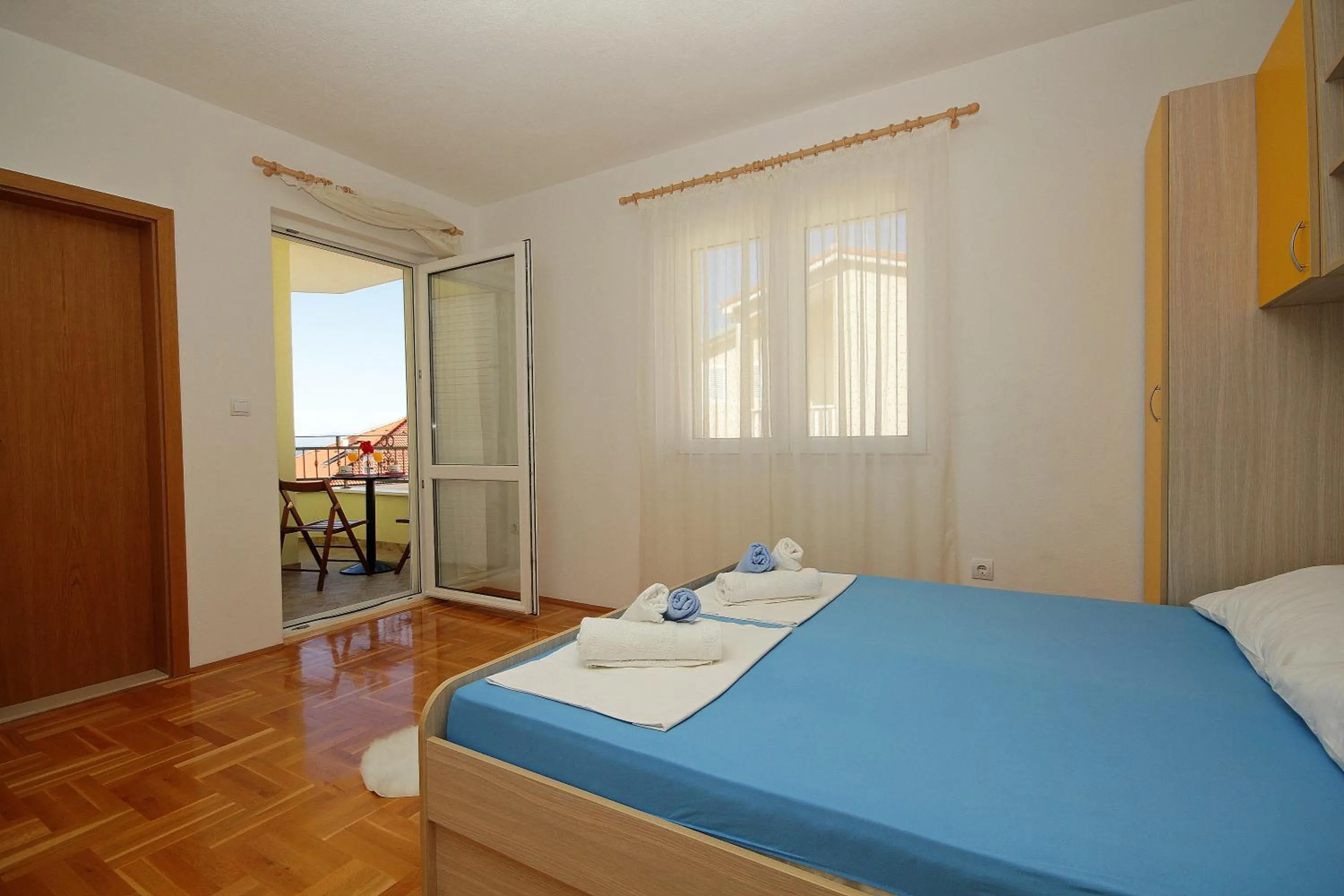 Balcony/Terrace, Bed in Apartments Adriatika