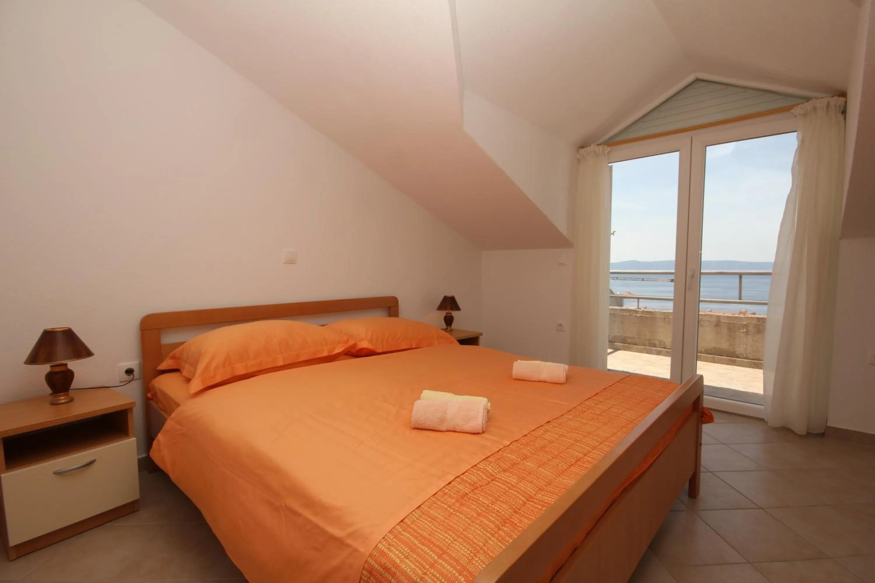 Bedroom, Bed in Apartments Adriatika