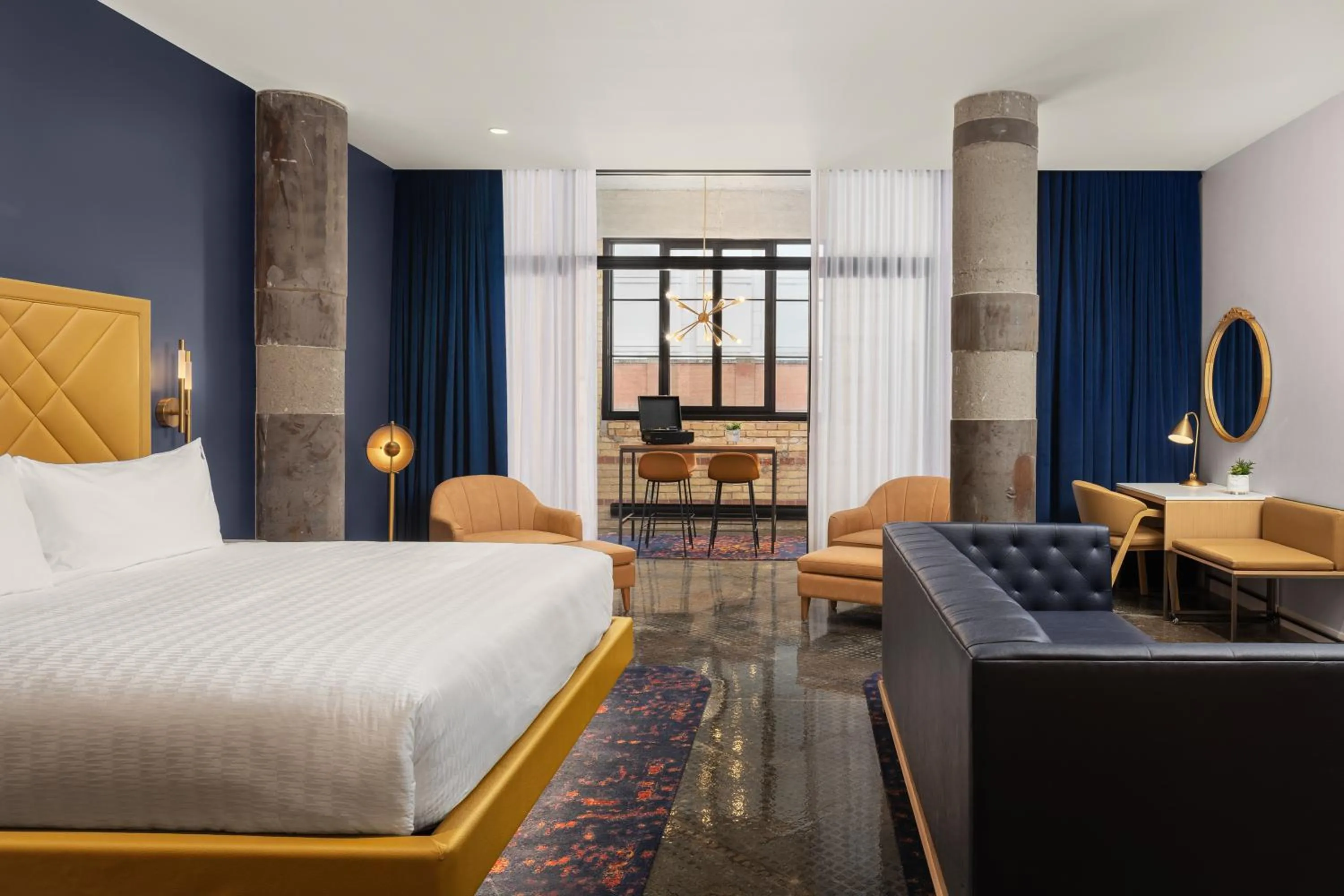 Bed in Hard Rock Hotel London Ontario