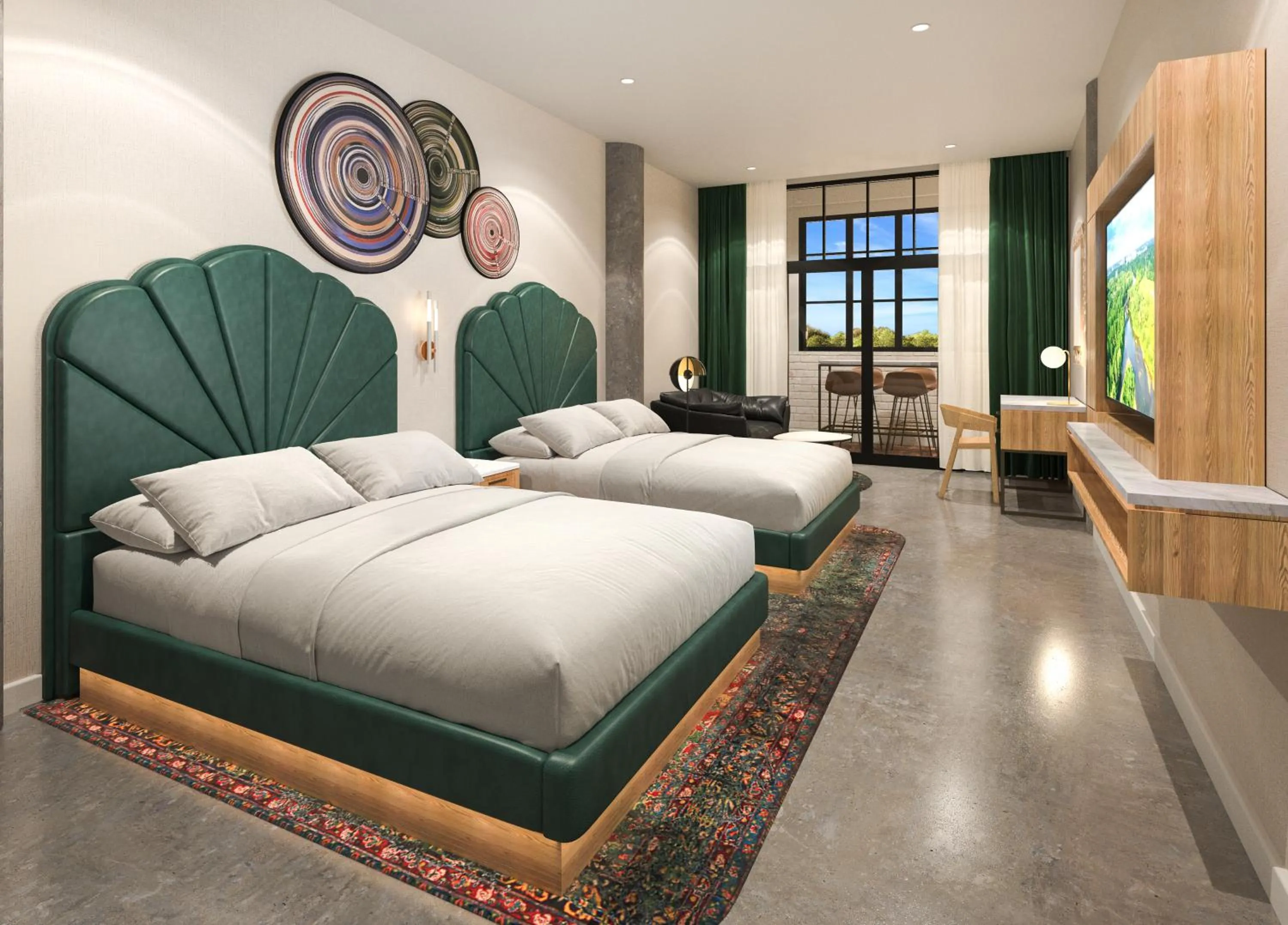 Balcony/Terrace, Bed in Hard Rock Hotel London Ontario