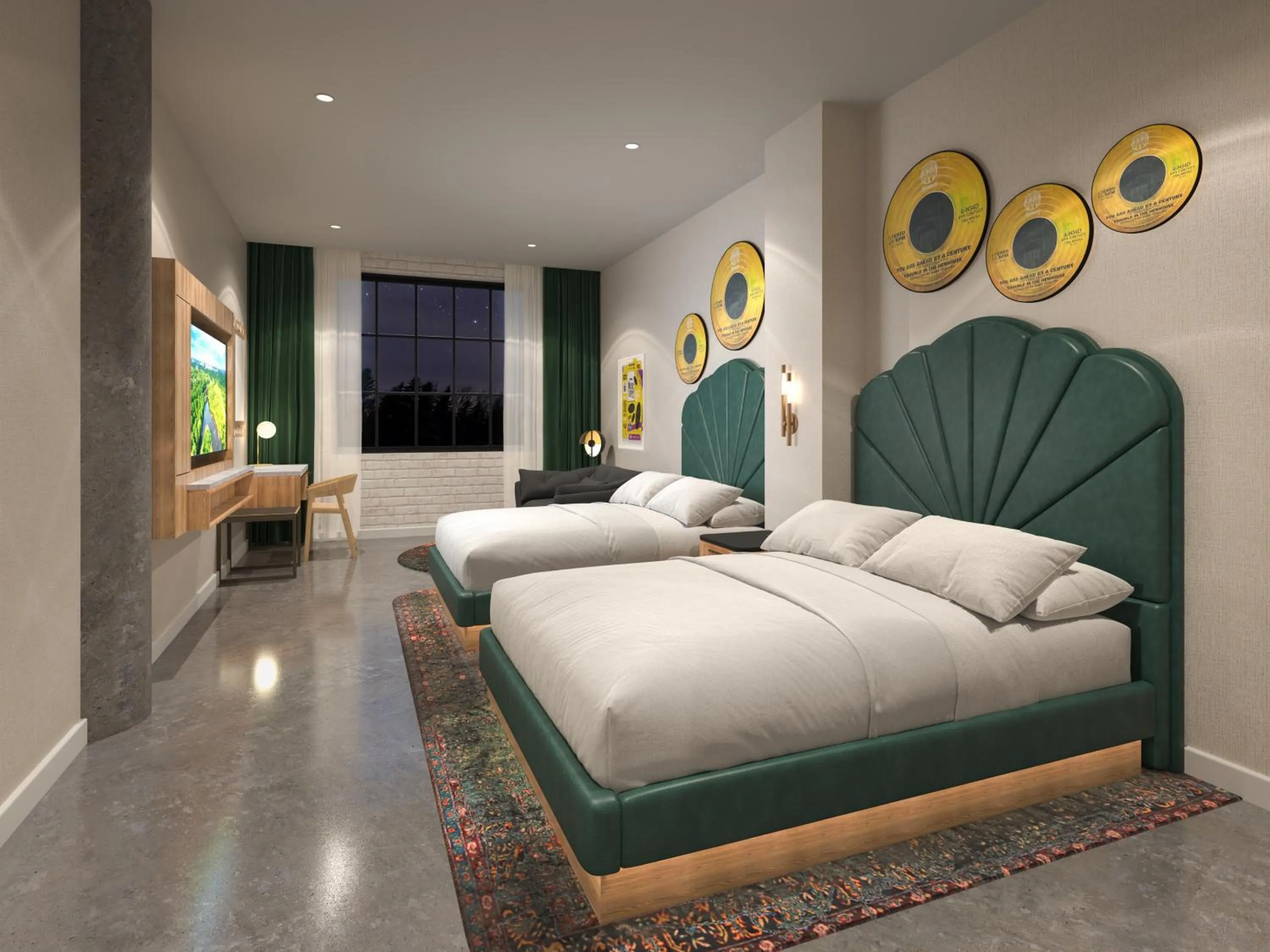 TV and multimedia, Bed in Hard Rock Hotel London Ontario