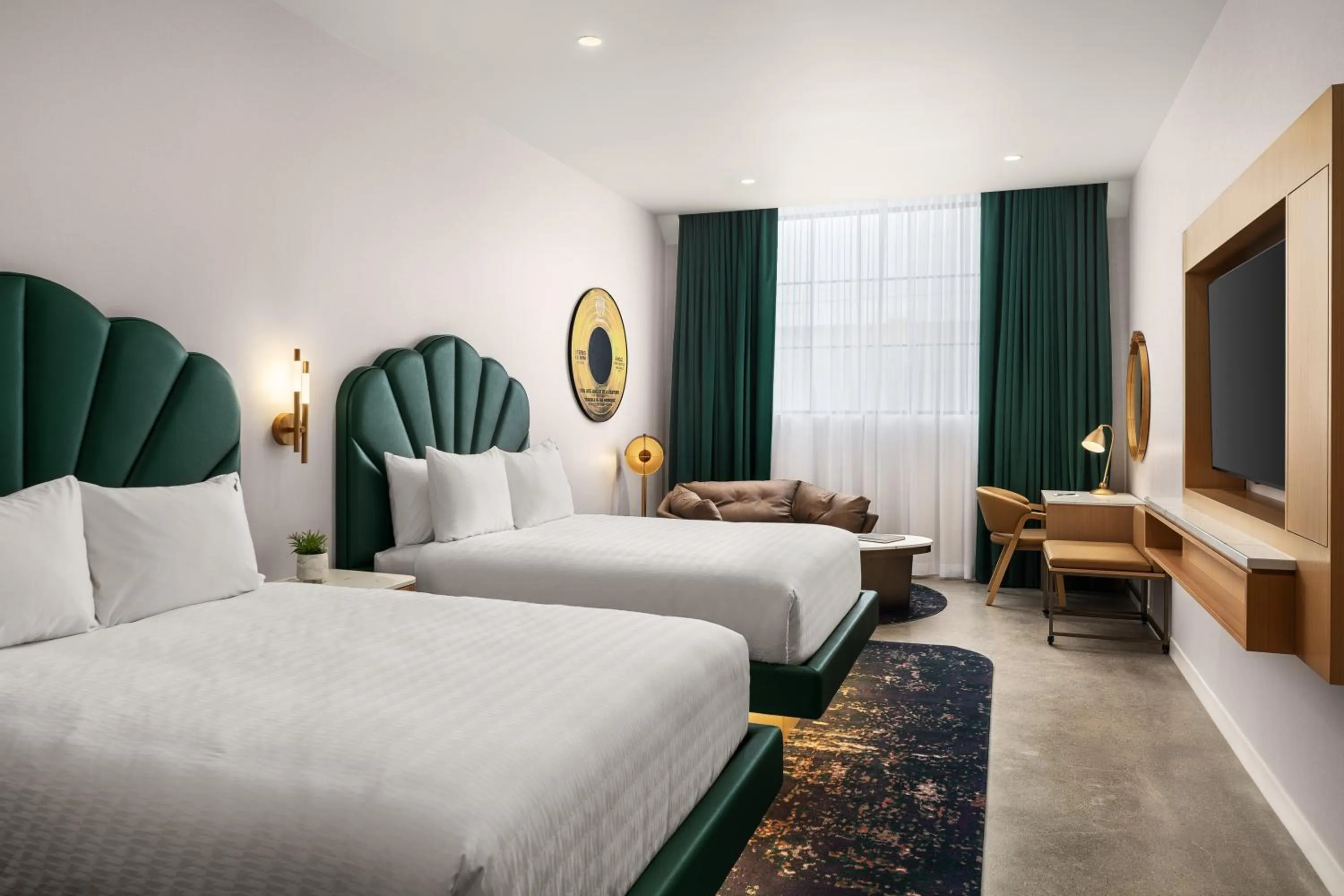 Bed in Hard Rock Hotel London Ontario