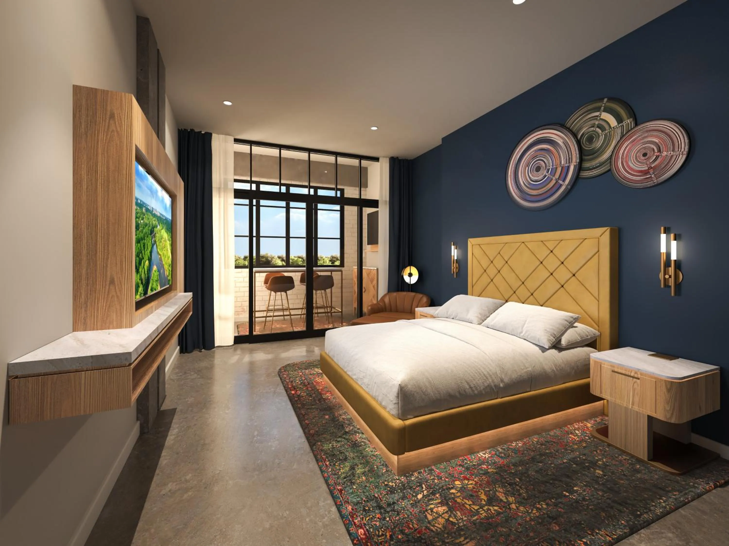 TV and multimedia, Bed in Hard Rock Hotel London Ontario