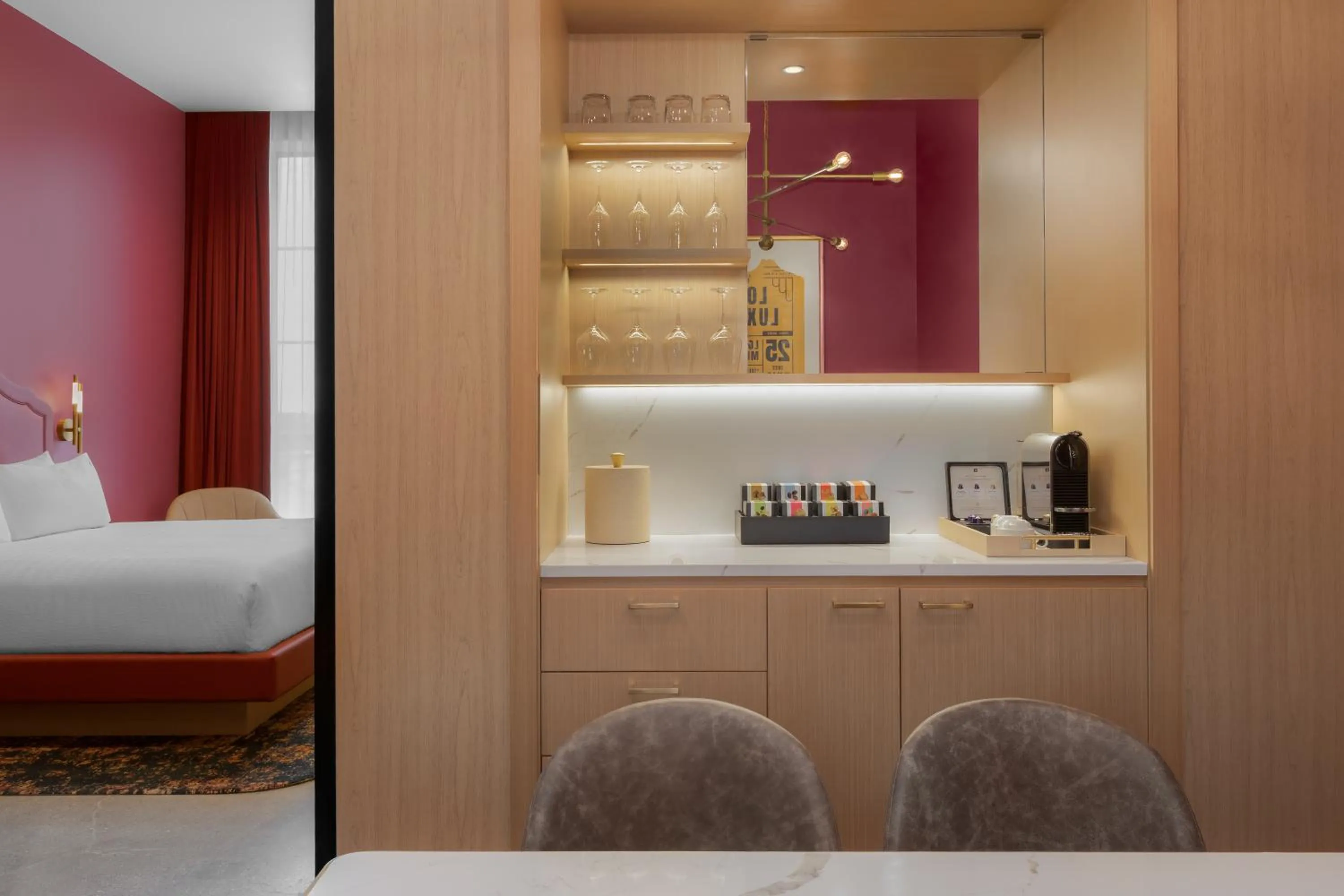 Bed in Hard Rock Hotel London Ontario