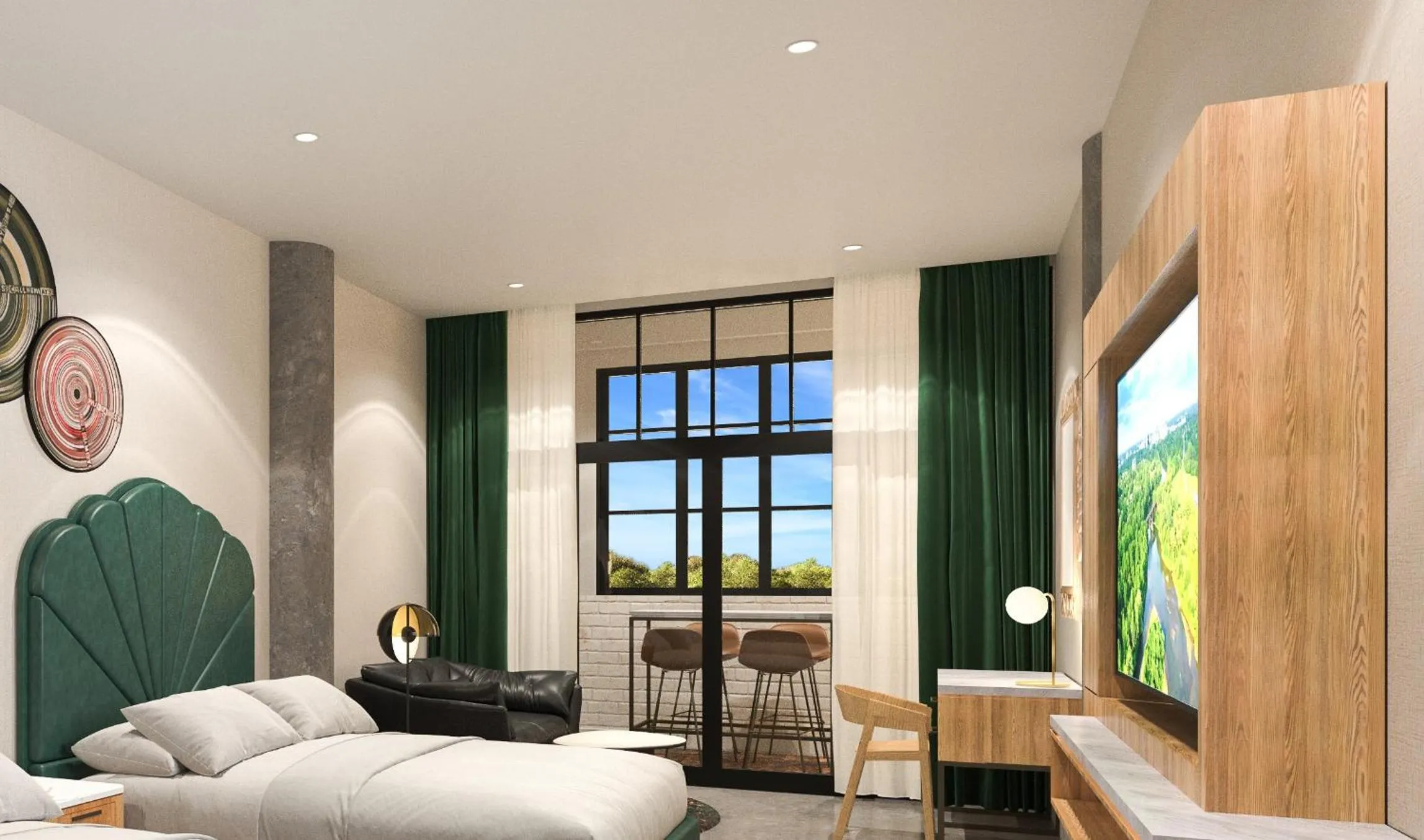 TV and multimedia, Bed in Hard Rock Hotel London Ontario