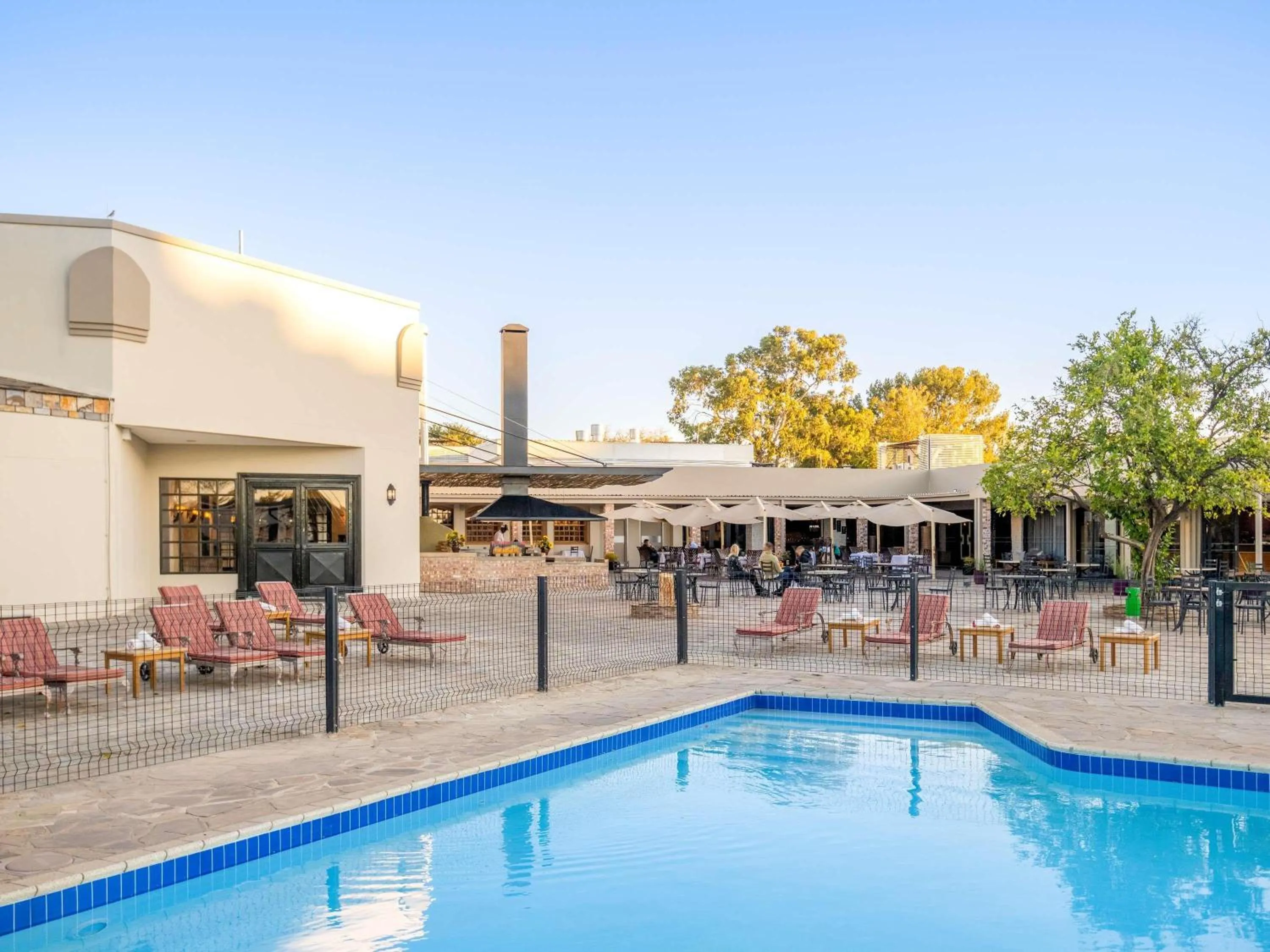 Pool view in Mercure Hotel Windhoek