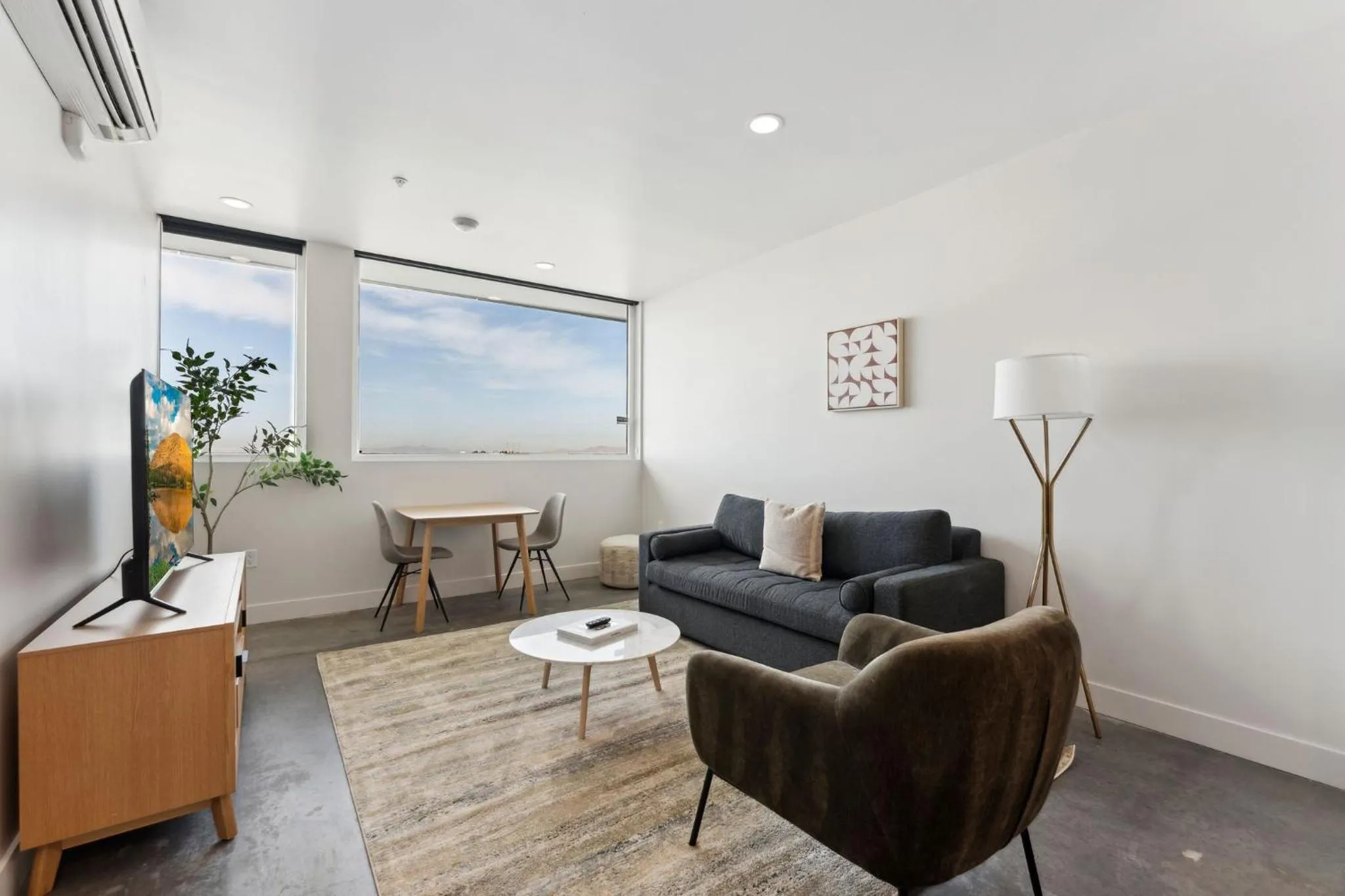 Living room in Placemakr Salt Lake City