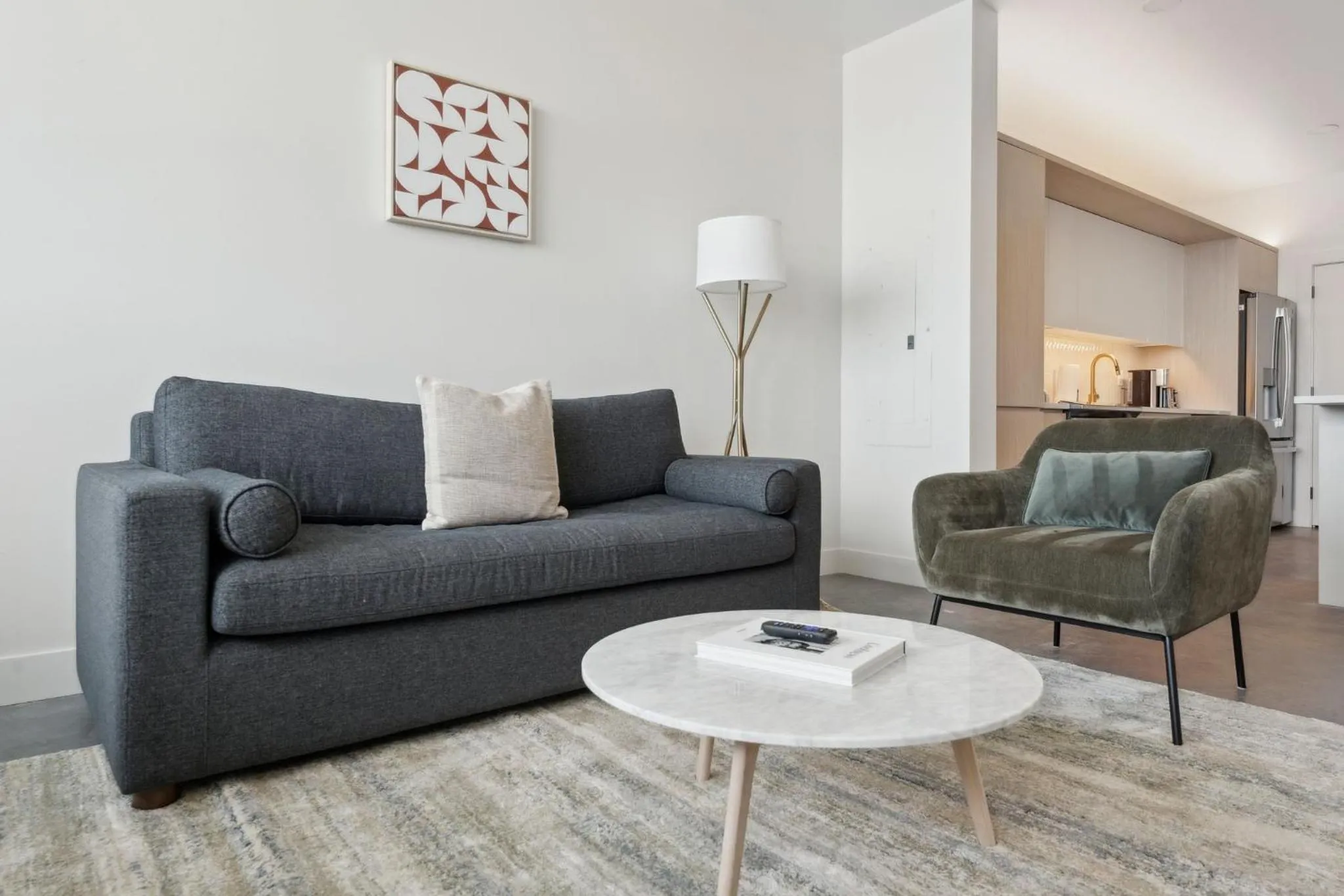 Living room in Placemakr Salt Lake City