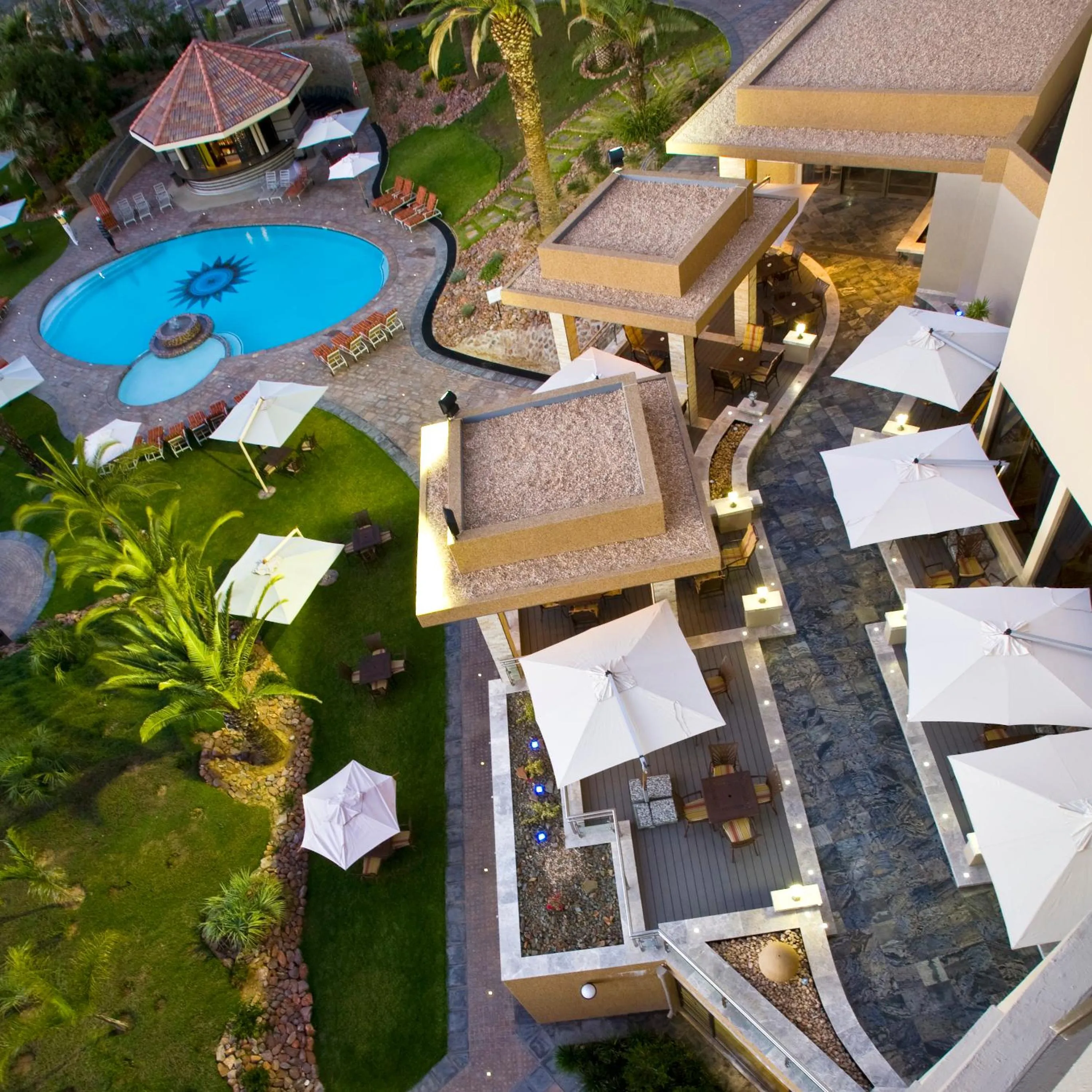 Patio, Pool View in Safari Court Hotel Managed By Accor