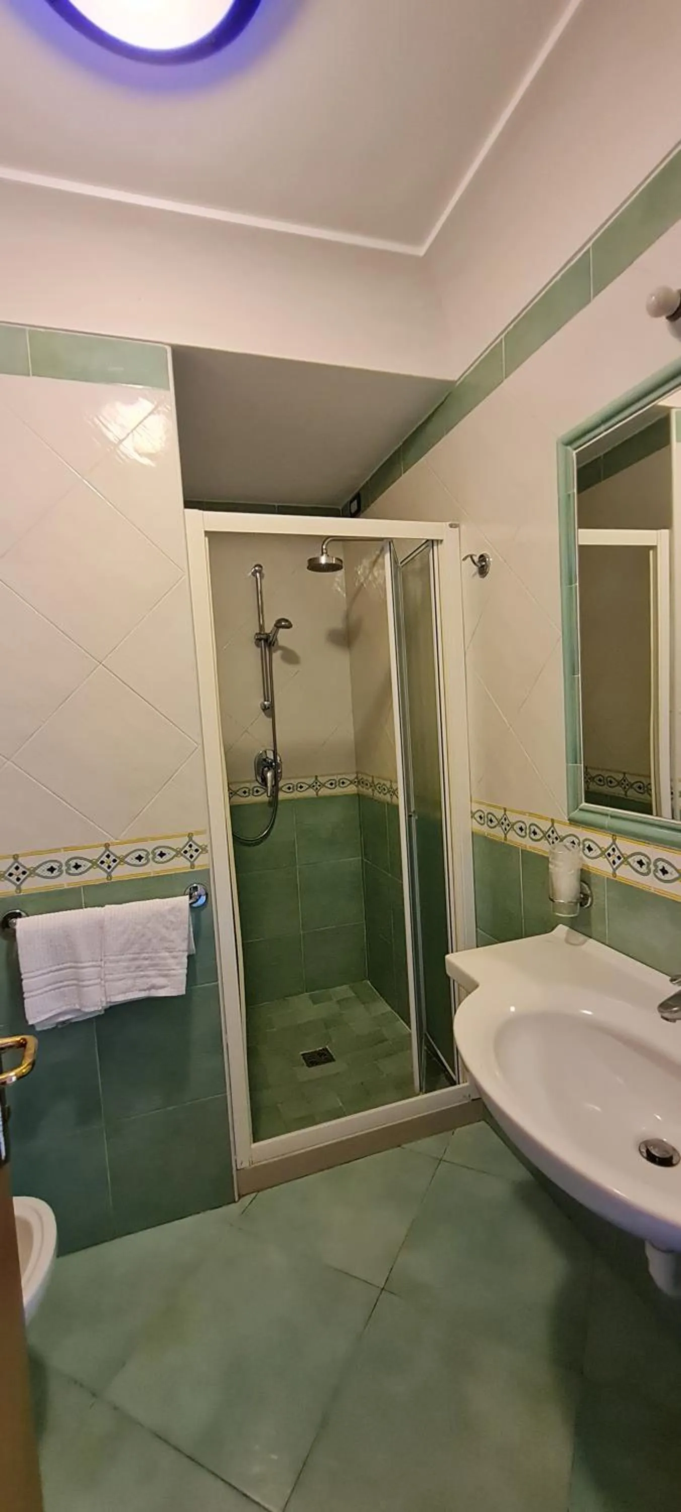 Shower in Hotel Albatros