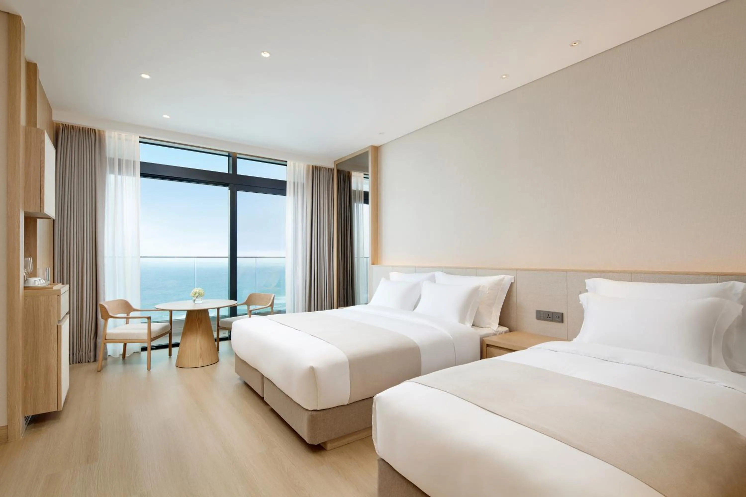 Bed in Shillamonogram Gangneung Hotel