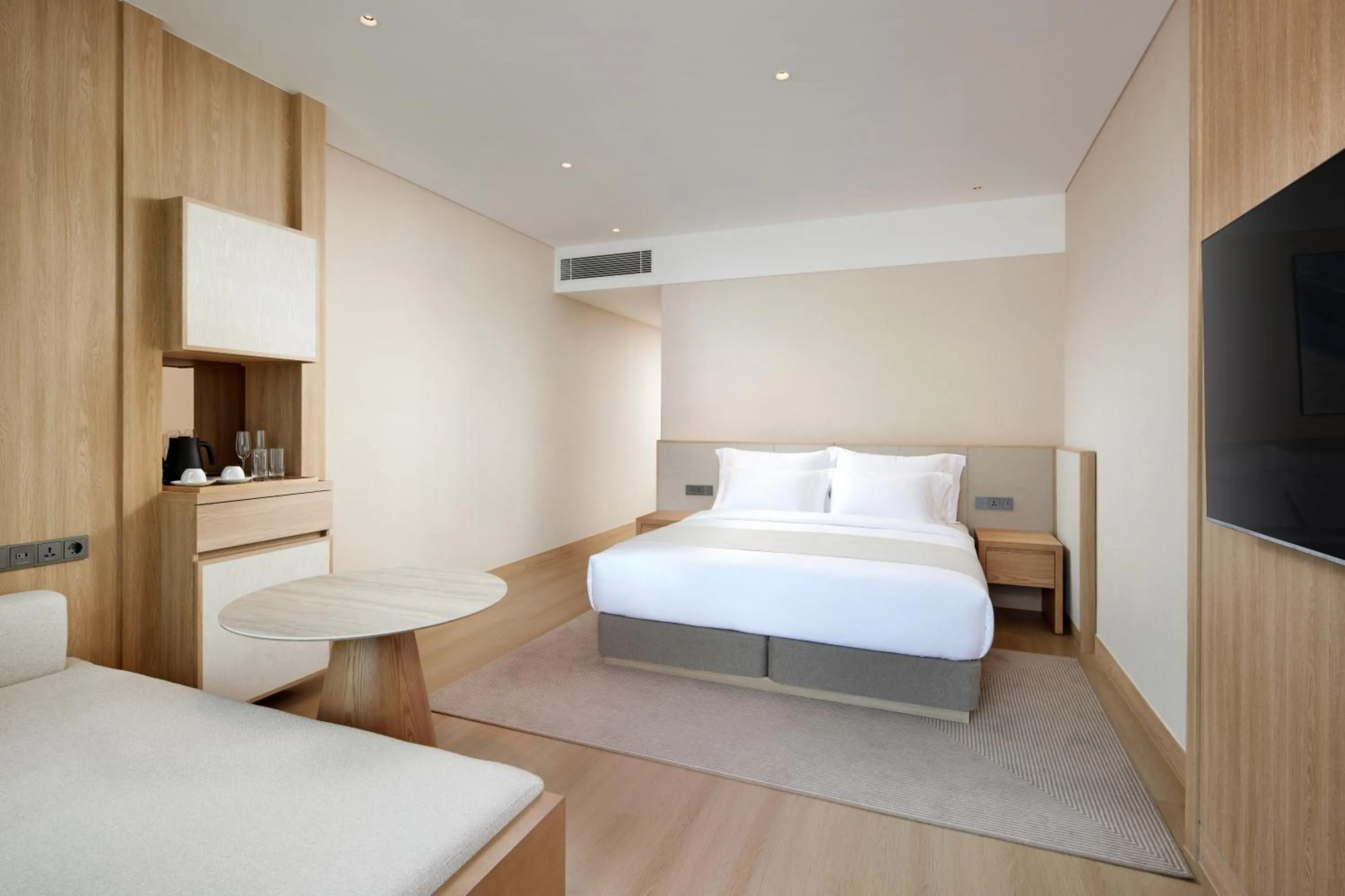 Bed in Shillamonogram Gangneung Hotel