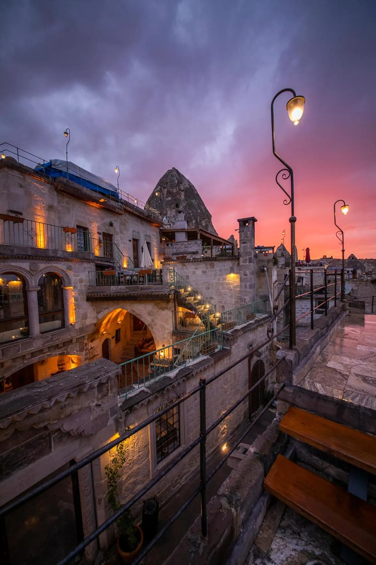 Property building in Charming Cave Hotel