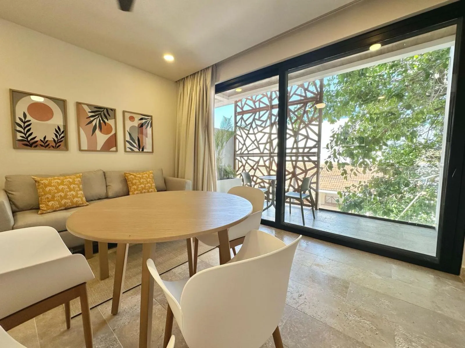 Living room in abba Suites Playa del Carmen