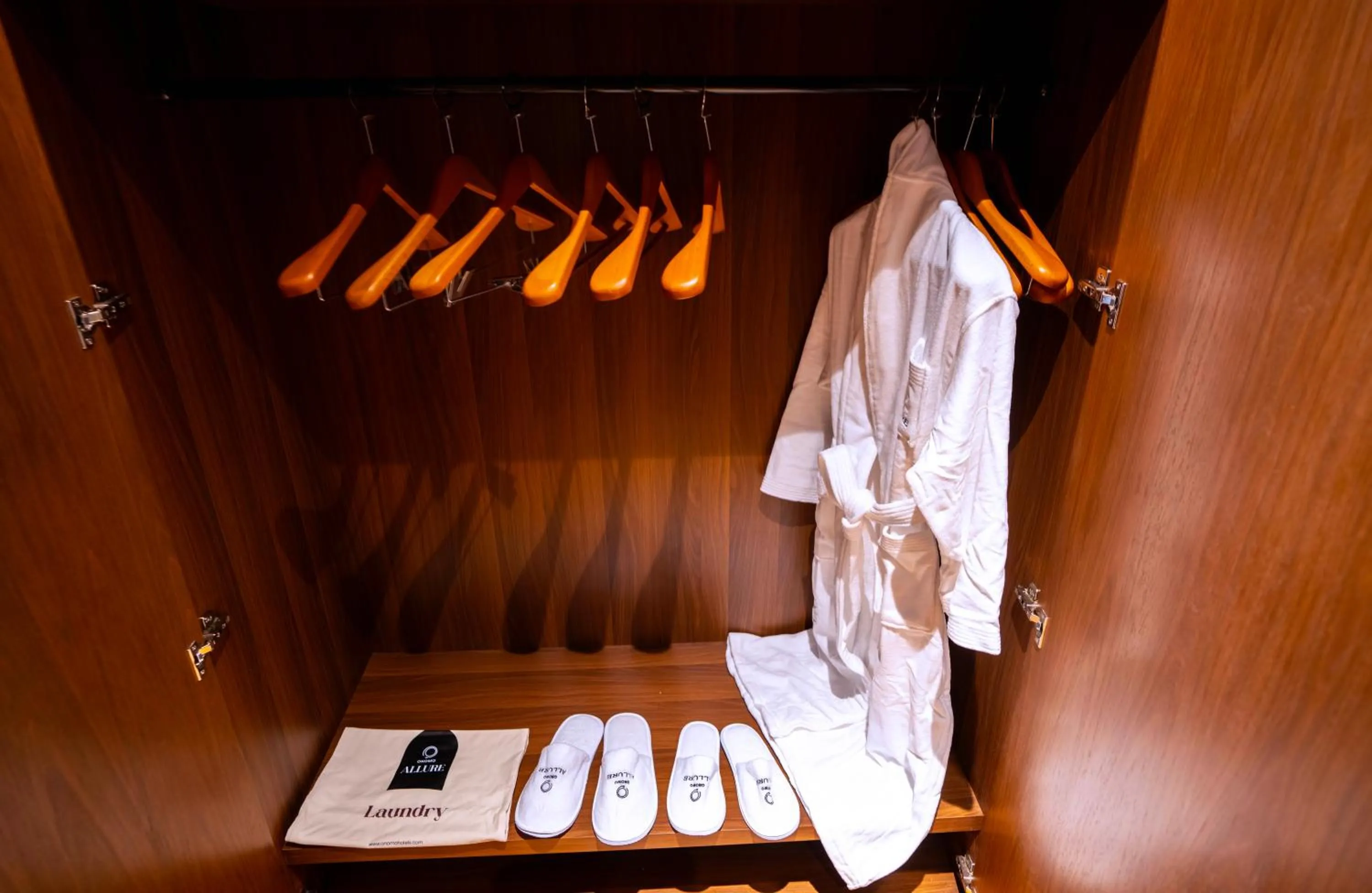 wardrobe in Onomo Allure Abuja AATC Hotel