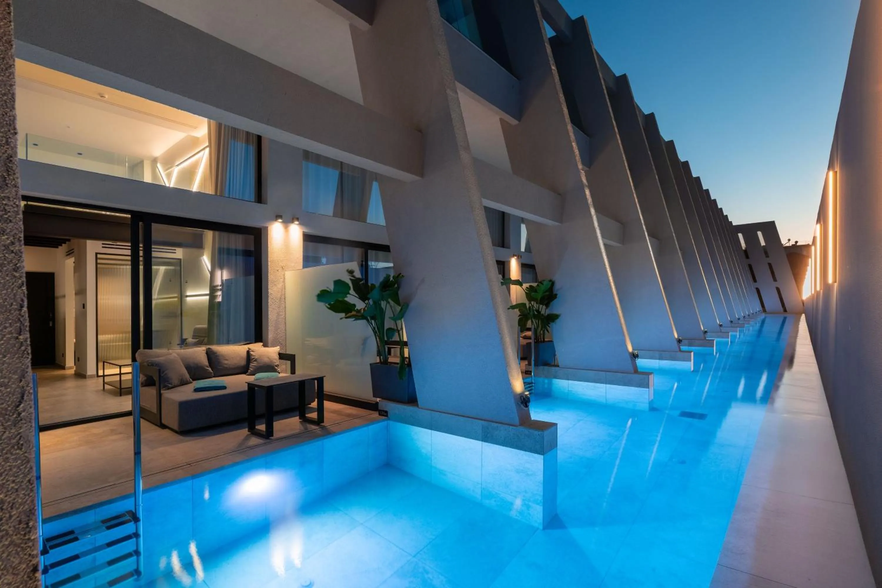 Junior Suite with Loft Share Pool in Agkyra Hotel