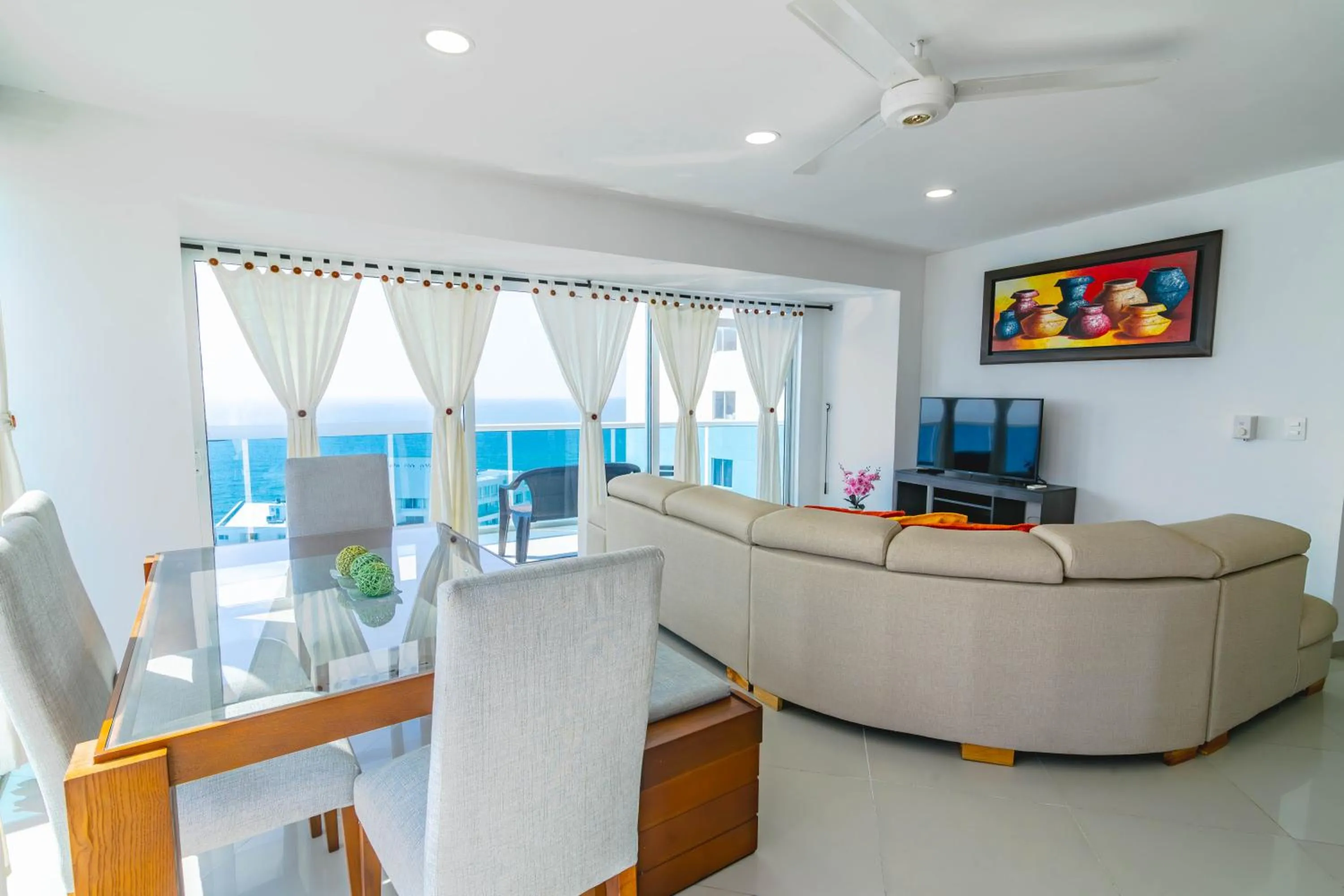 Living room in Apartamento Unik Cartagena Edificio Poseidón