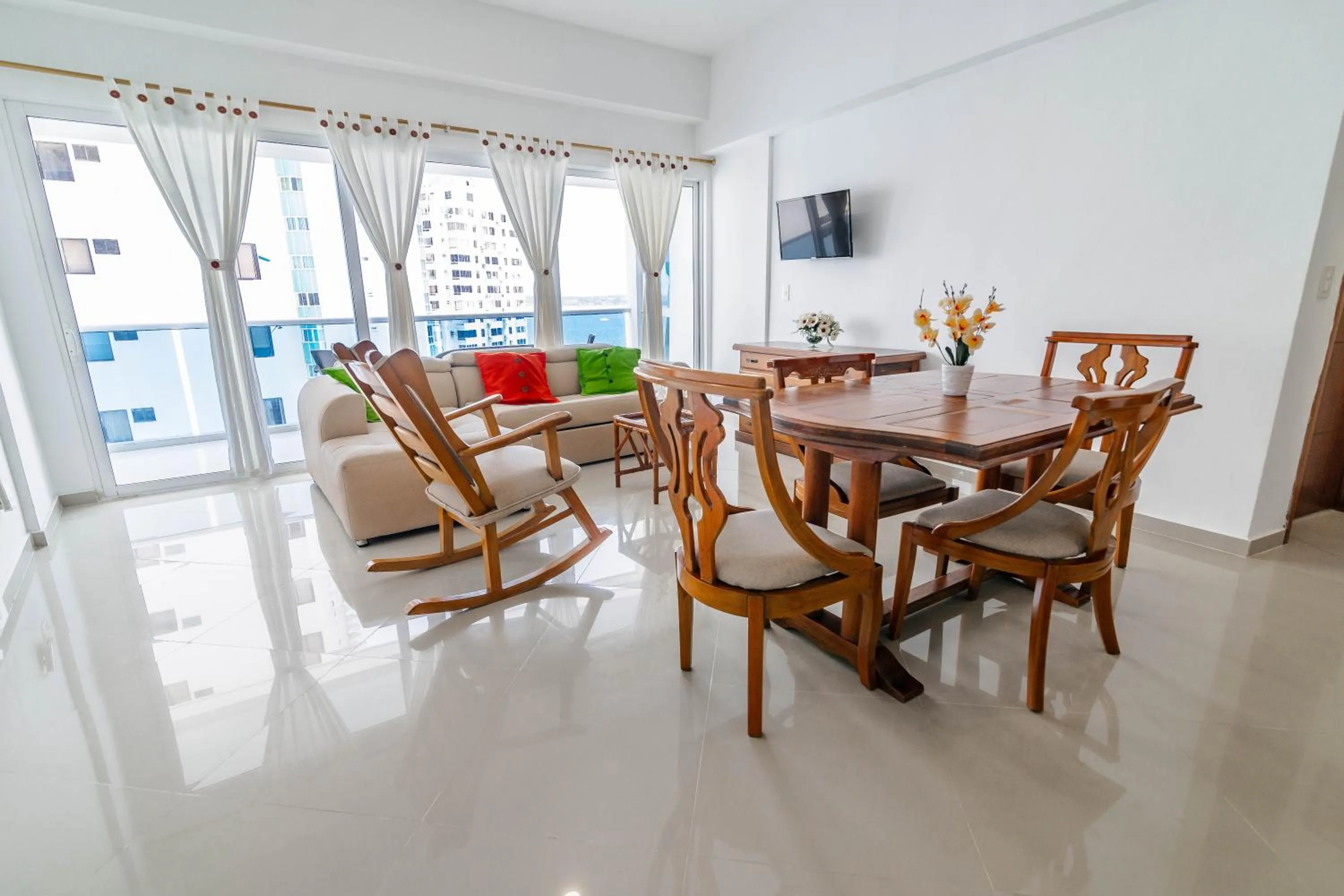 Living room in Apartamento Unik Cartagena Edificio Poseidón