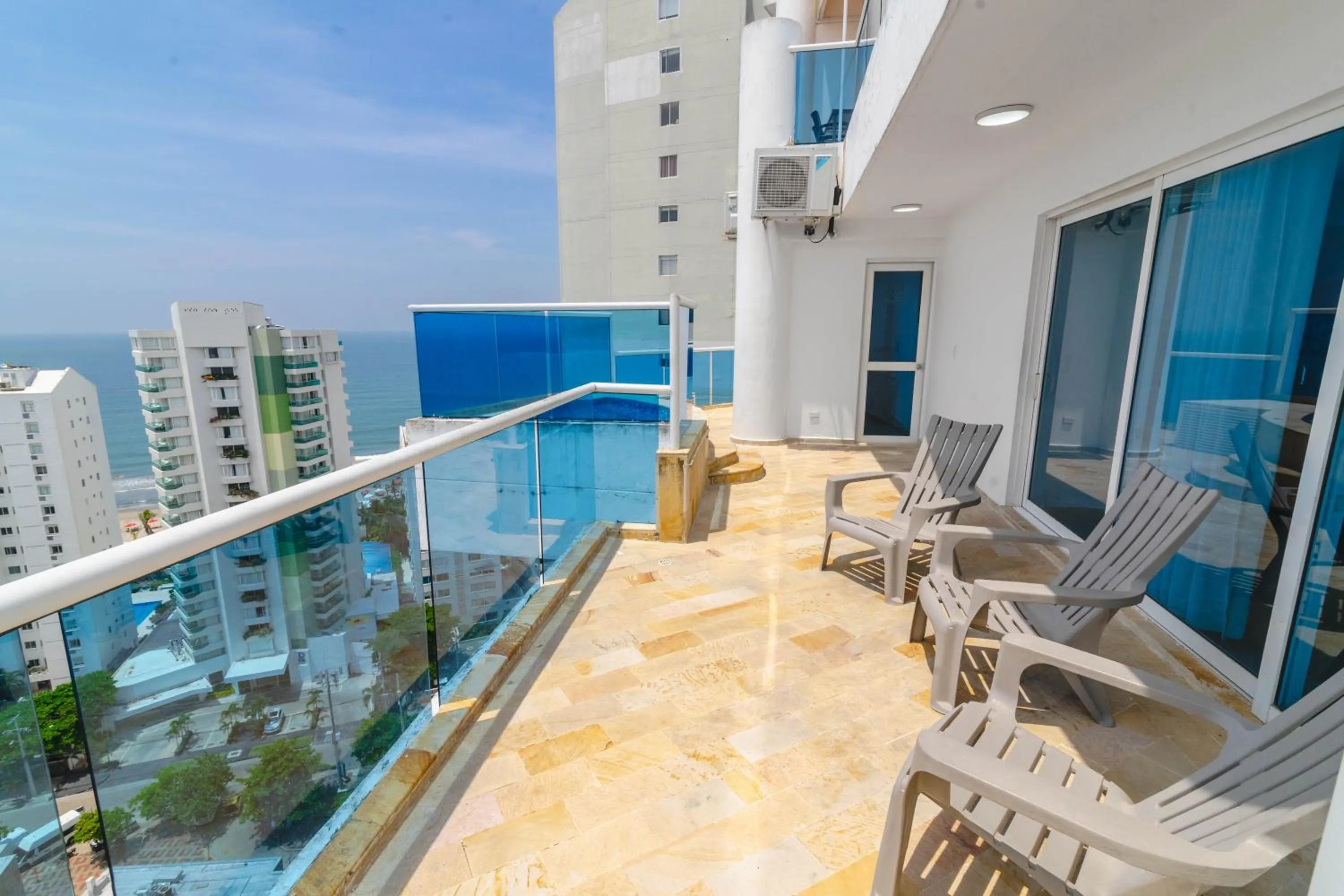 Balcony/Terrace in Apartamento Unik Cartagena Edificio Poseidón