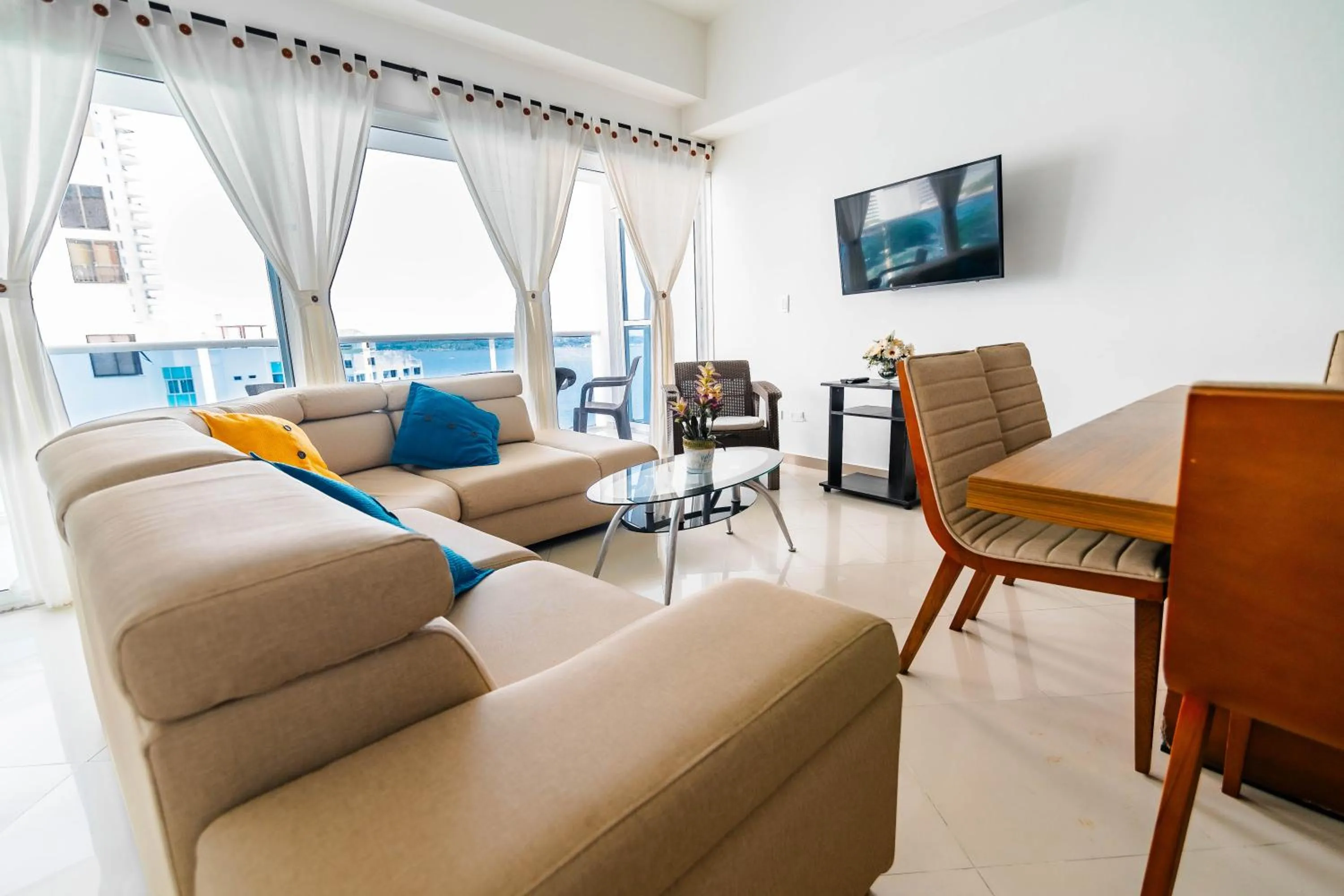 Living room in Apartamento Unik Cartagena Edificio Poseidón
