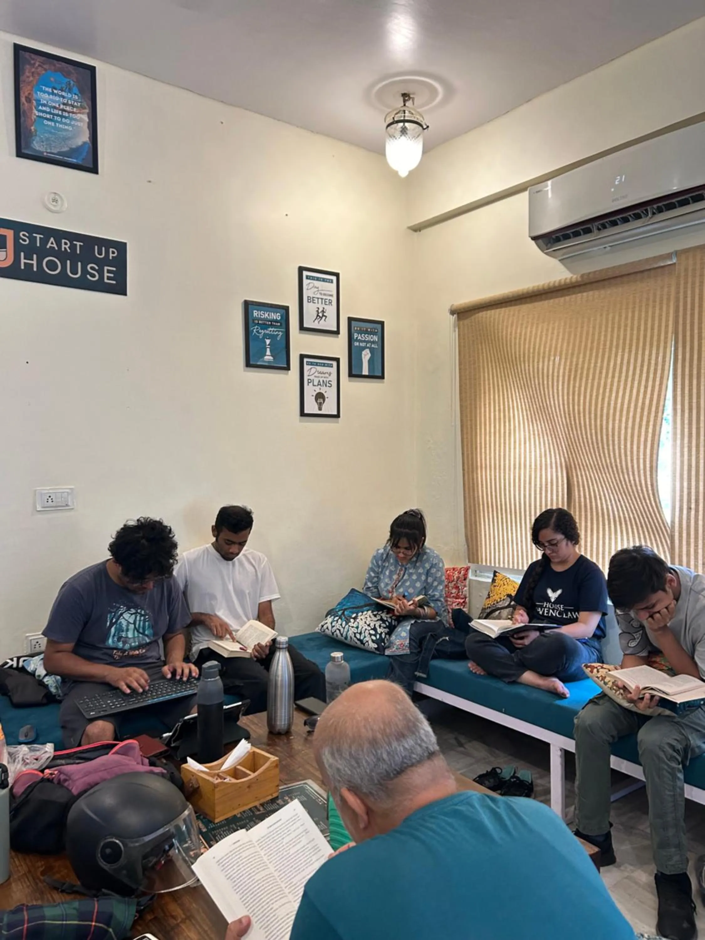 Library in J Startup House - Coliving & Coworking, Jaipur - C Scheme