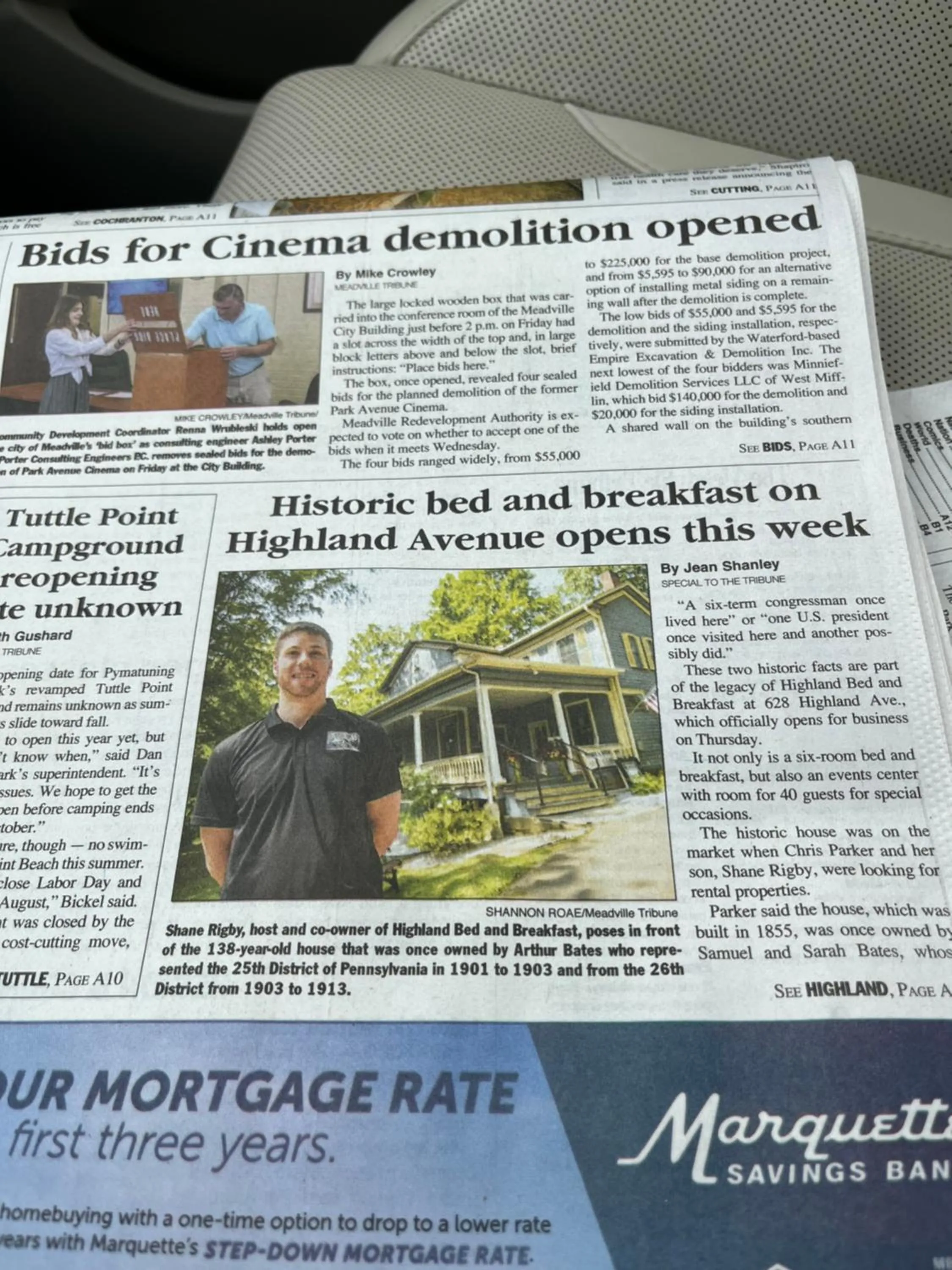 Text overlay in Highland Guesthouse
