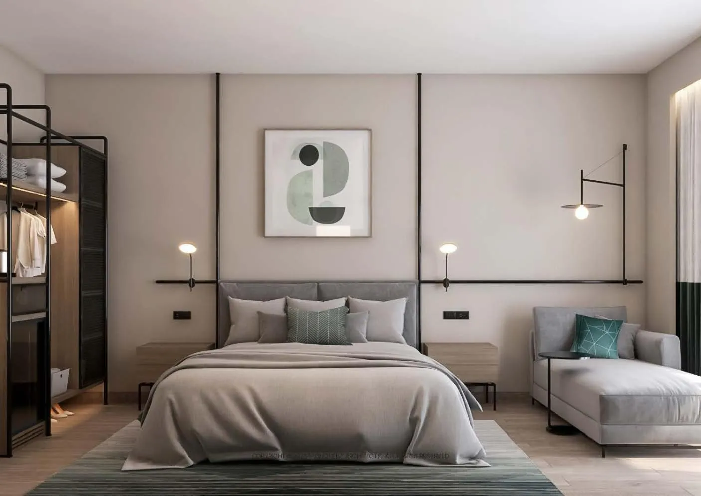 Bed in The Kaktus Somabay