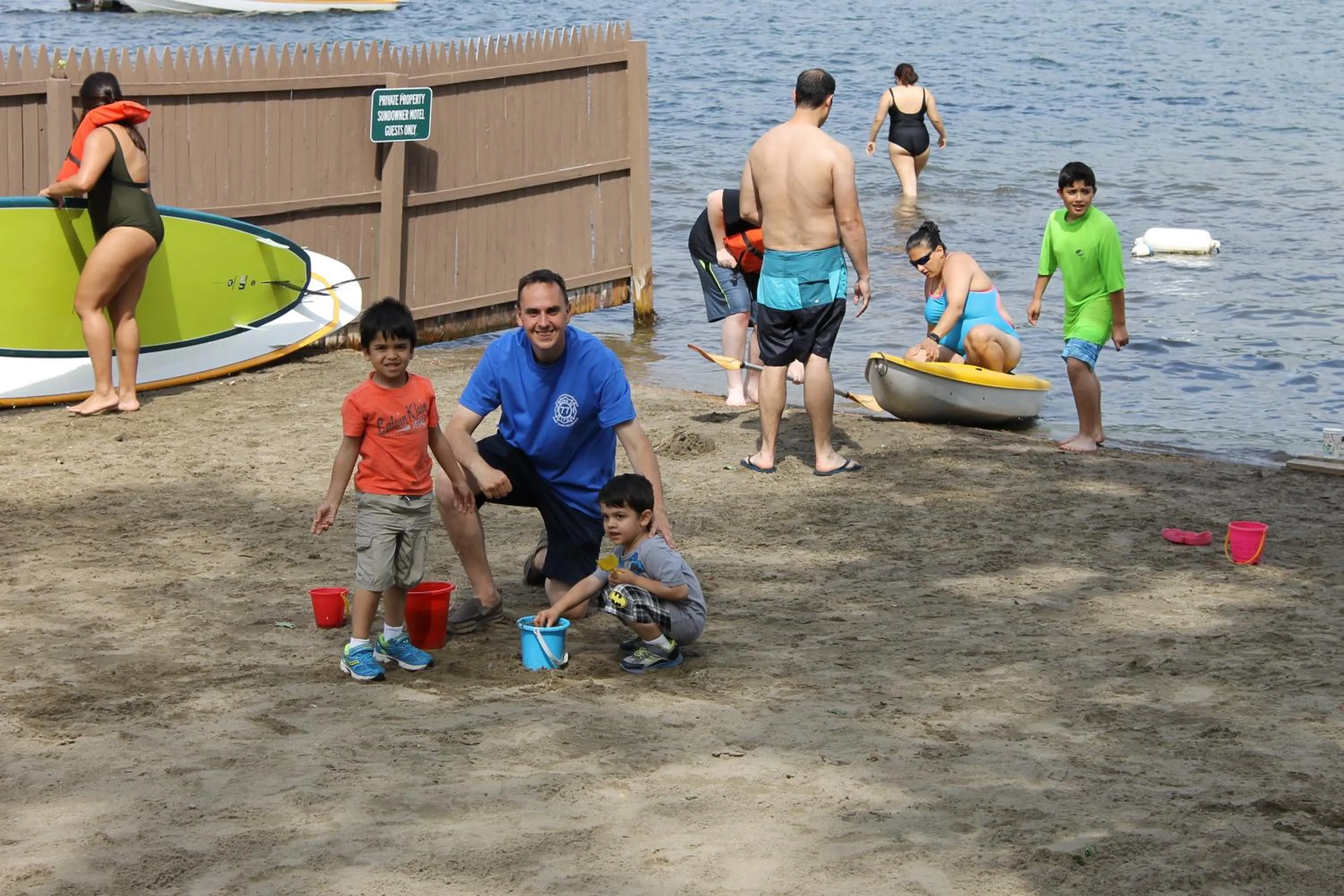 Beach in The Sundowner on Lake George