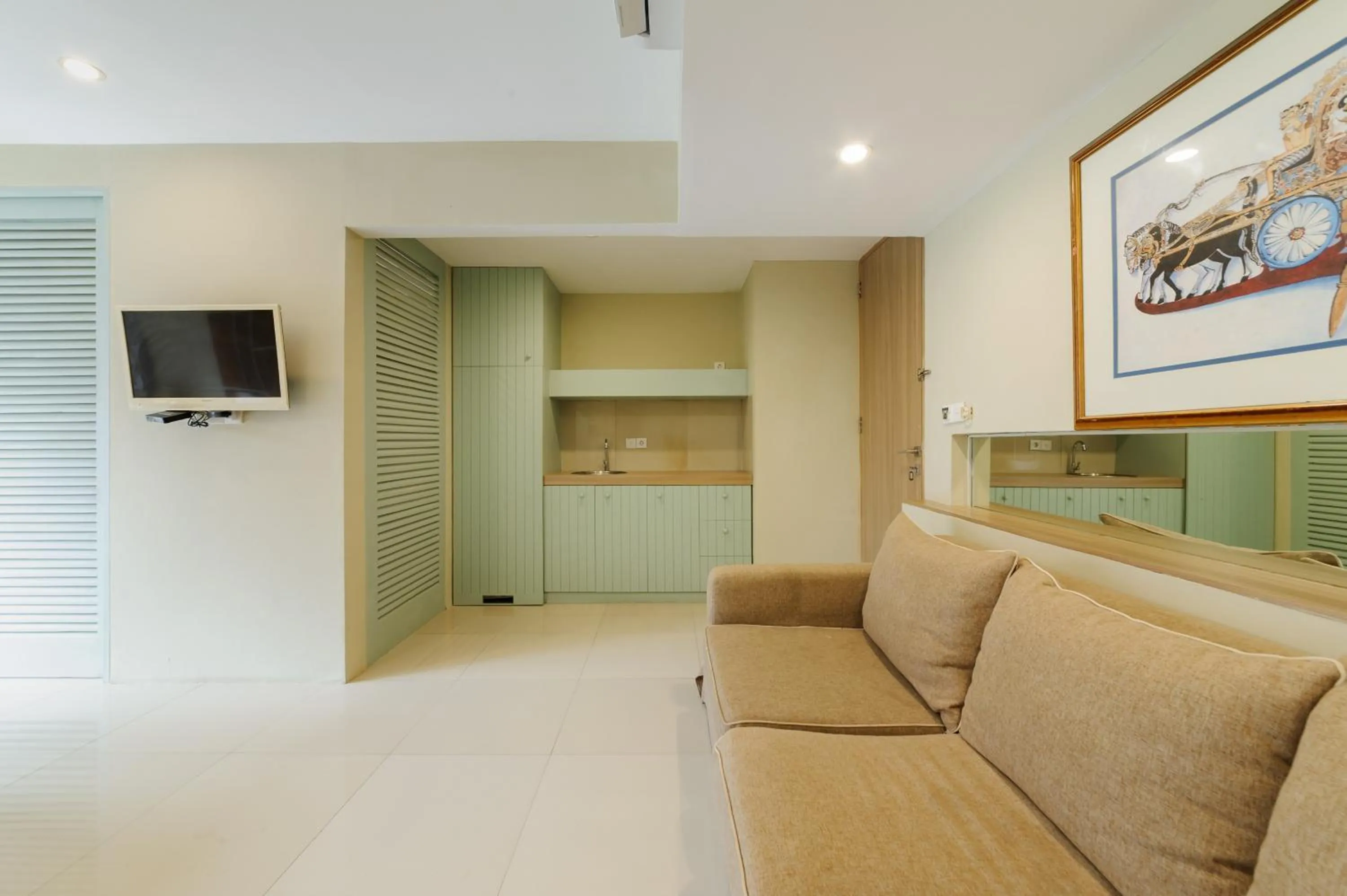 Seating area in Sans Vibes Astana Residence Seminyak