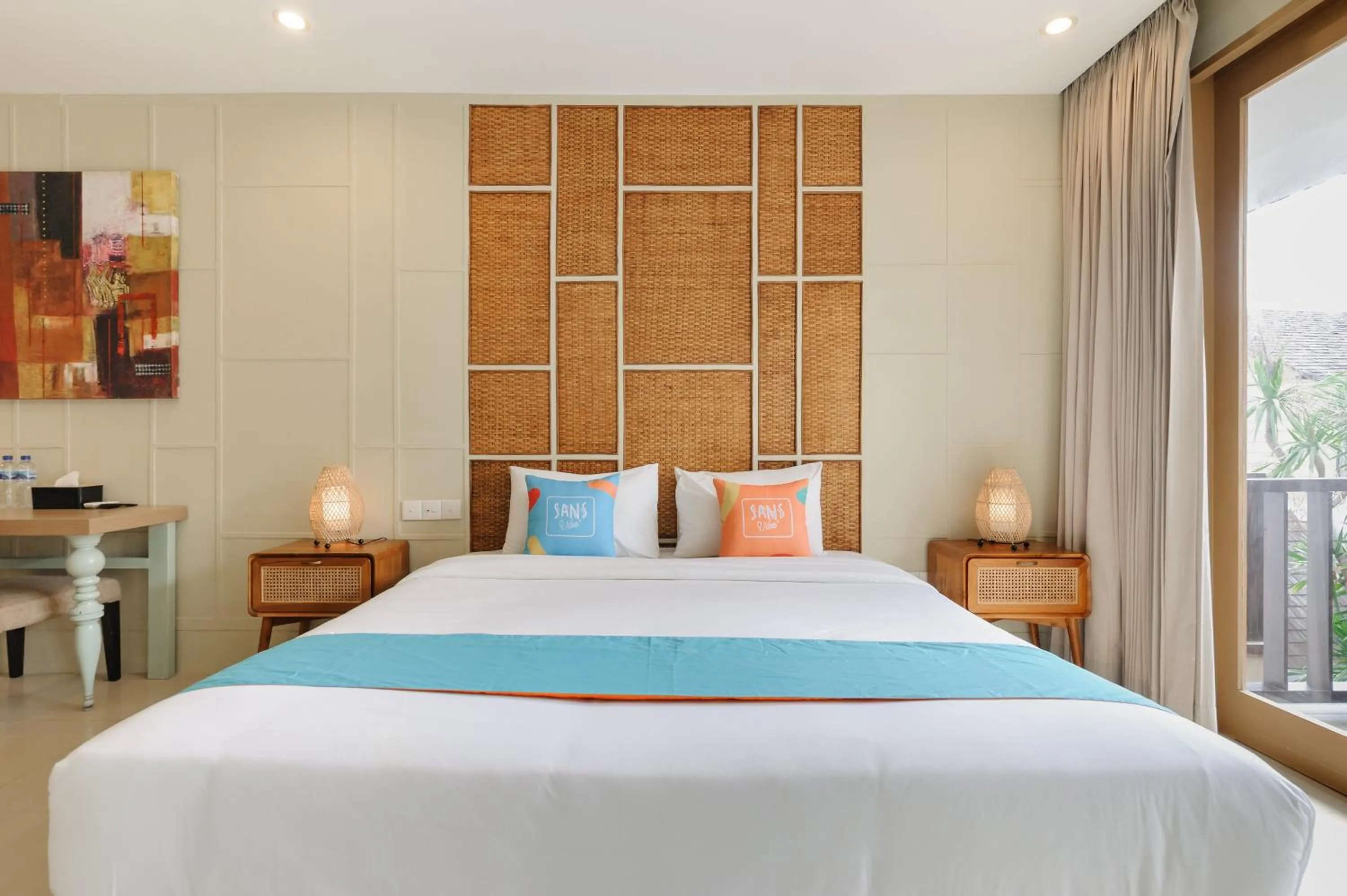 Bedroom, Bed in Sans Vibes Astana Residence Seminyak
