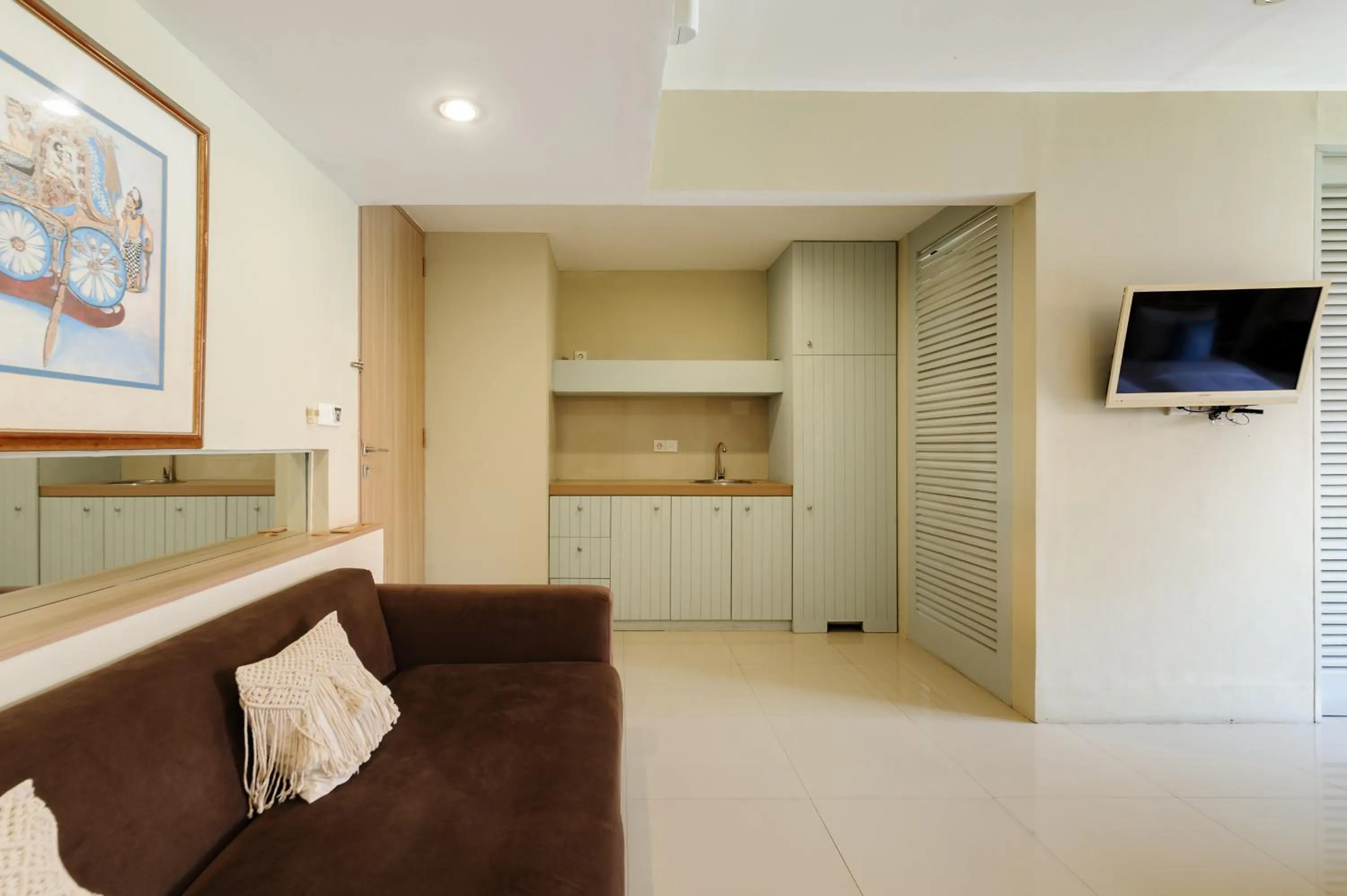 Seating area in Sans Vibes Astana Residence Seminyak