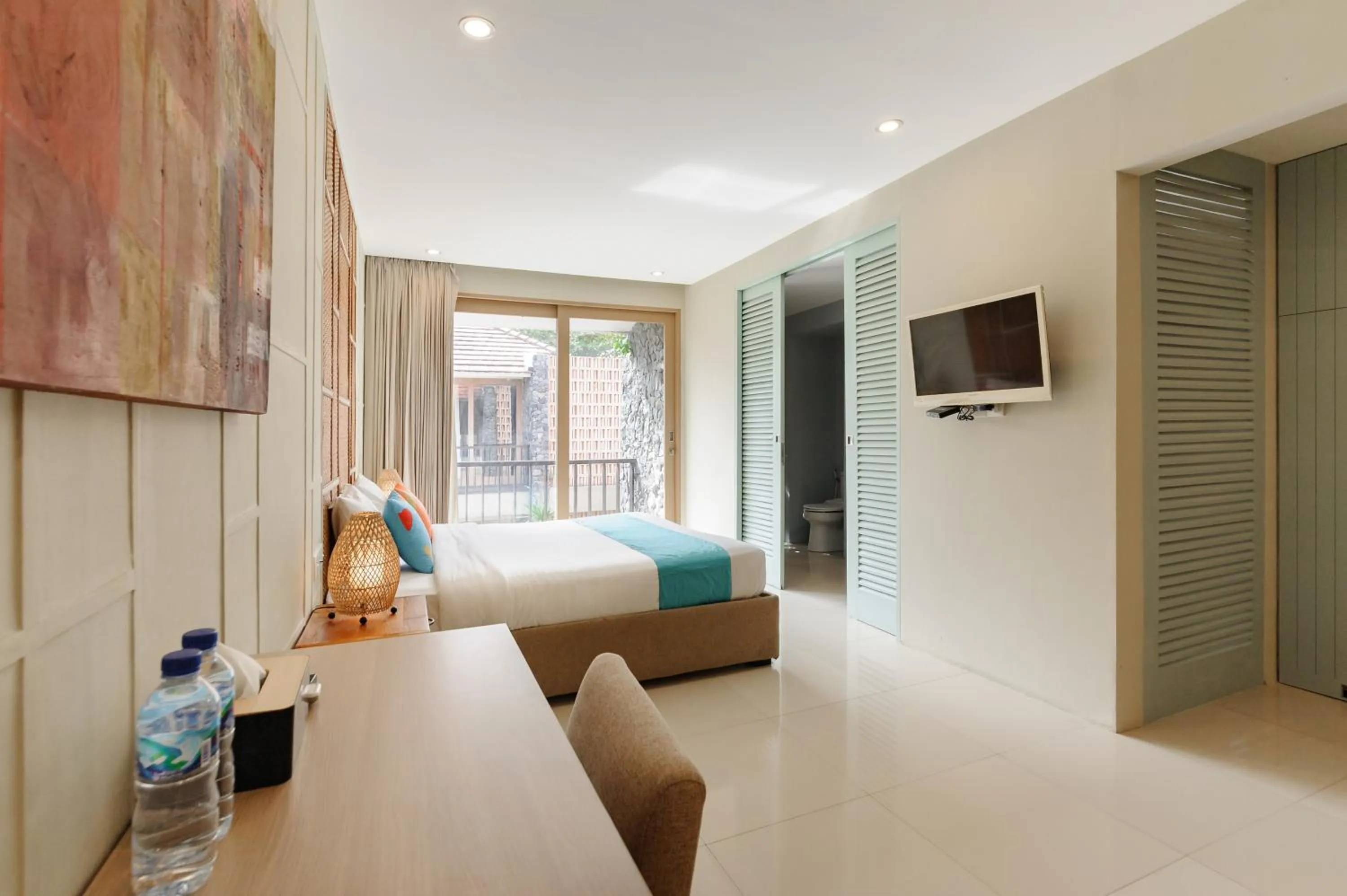 Bedroom, Bed in Sans Vibes Astana Residence Seminyak