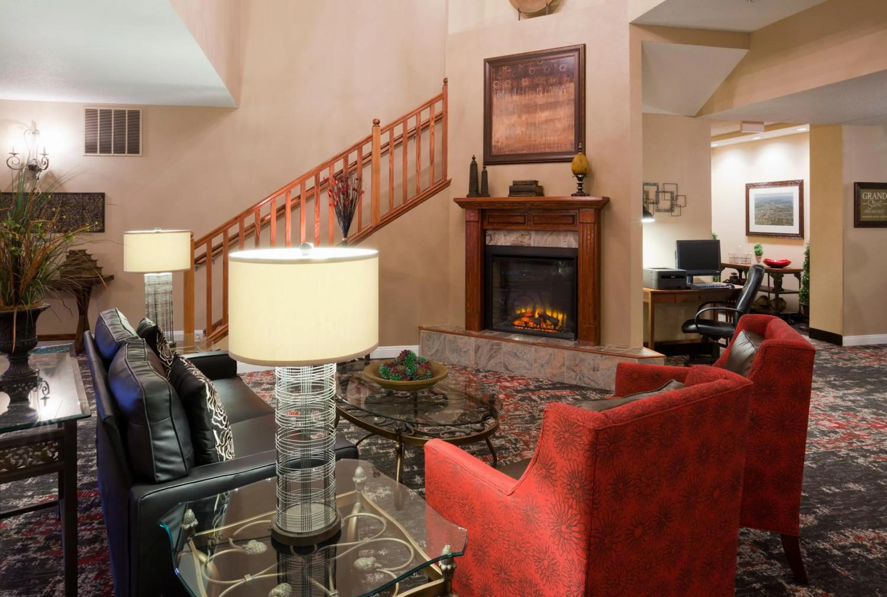 Living room in GrandStay Residential Suites Hotel - Eau Claire