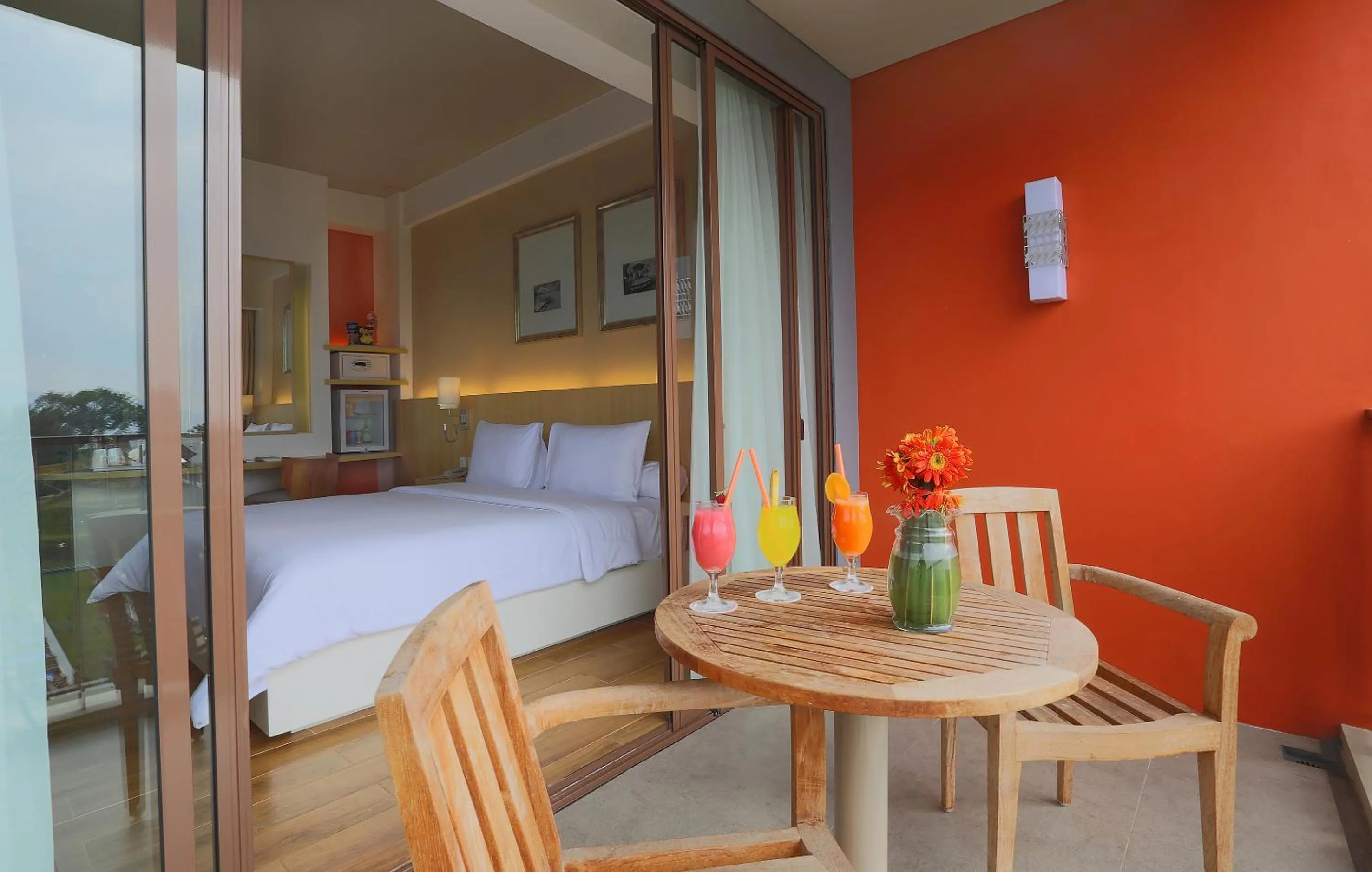 Balcony/Terrace, Bed in Pesona Alam Resort & Spa