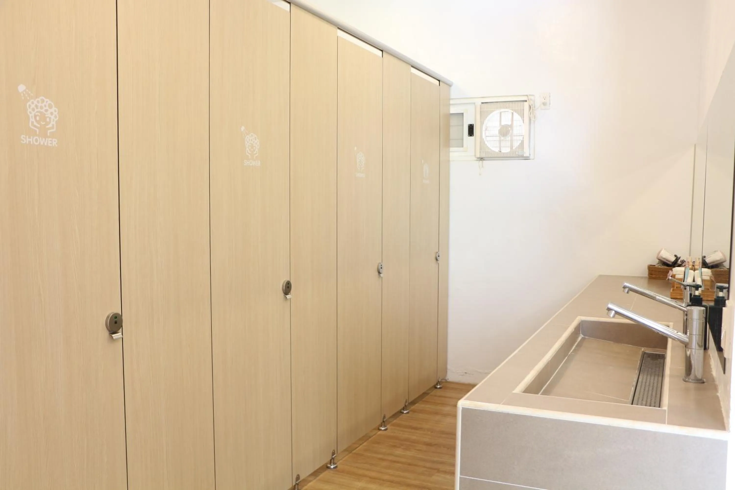 Shower in T-Life Hostel