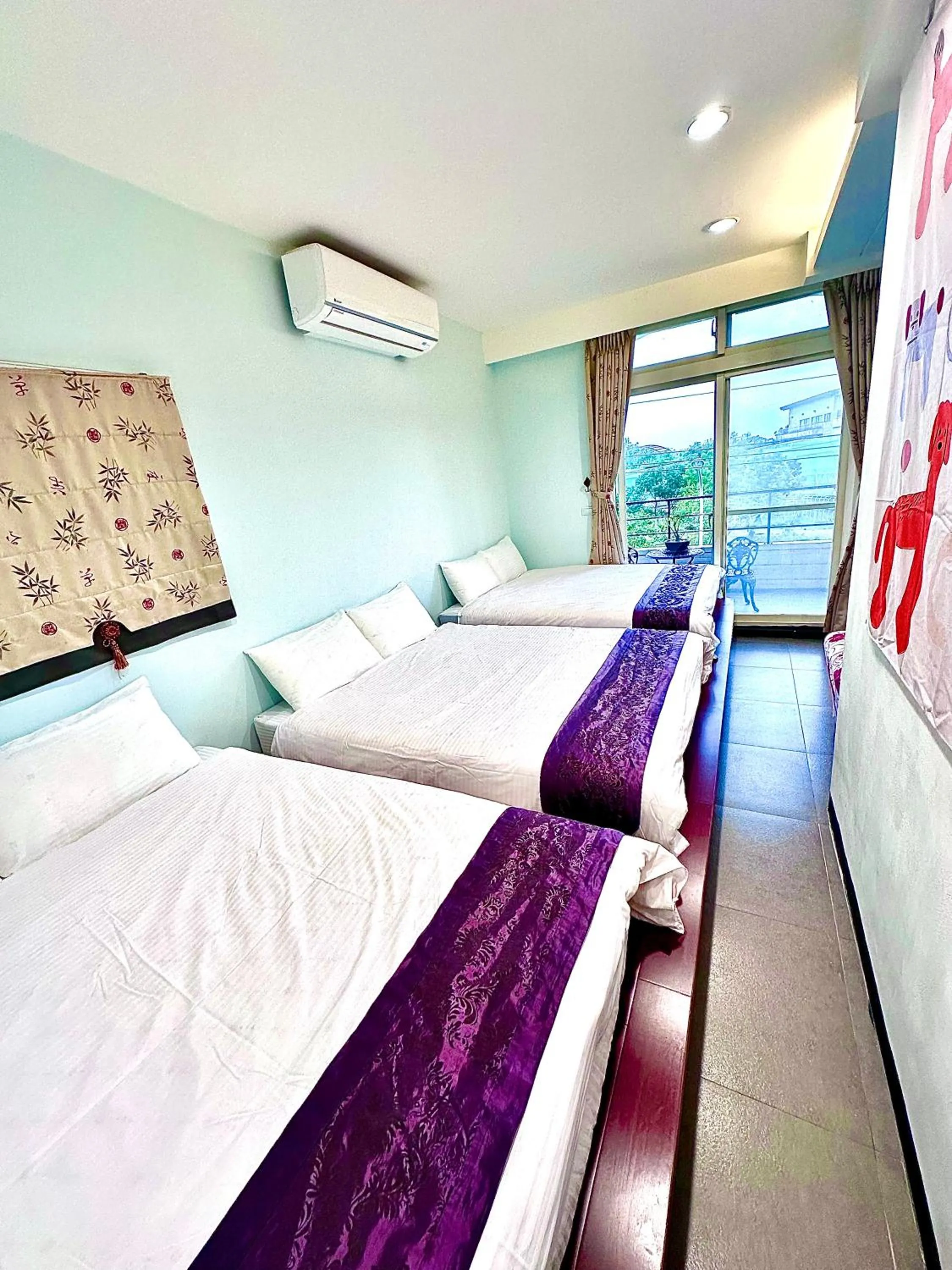 Bed in Rice Countryside