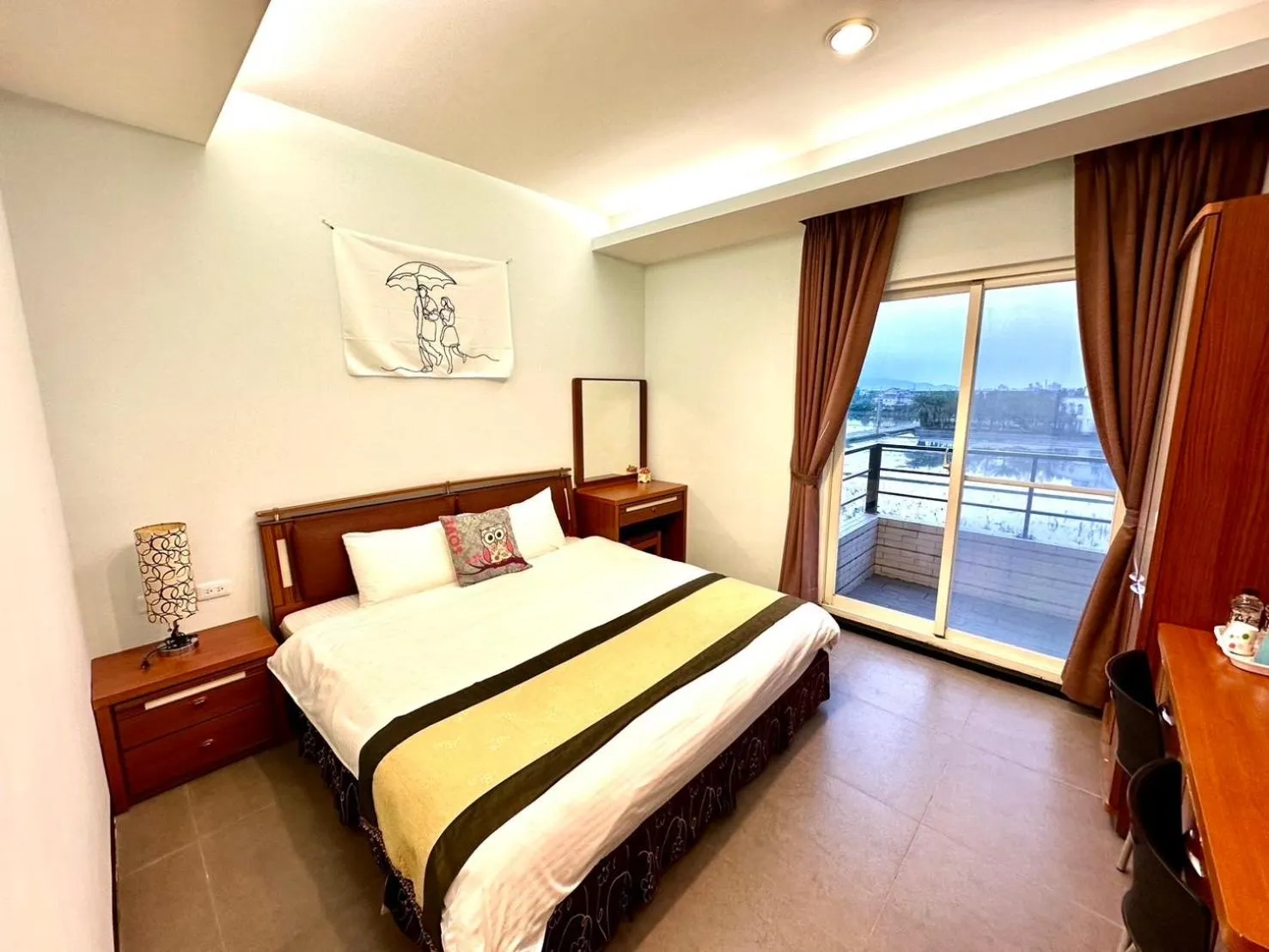 Bed in Rice Countryside