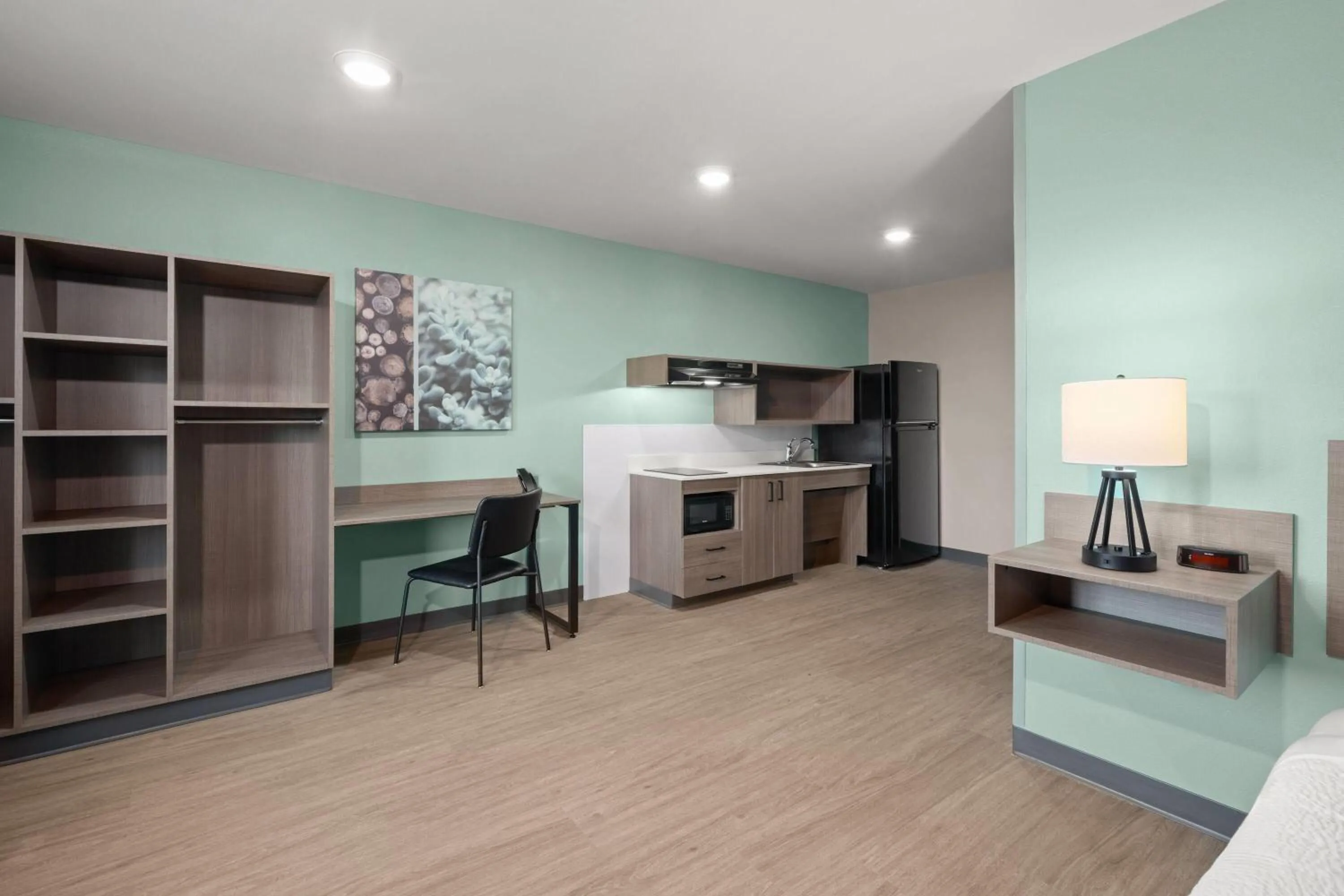 Kitchen or kitchenette in ECHO Suites Extended Stay by Wyndham Johnson City Medical CR