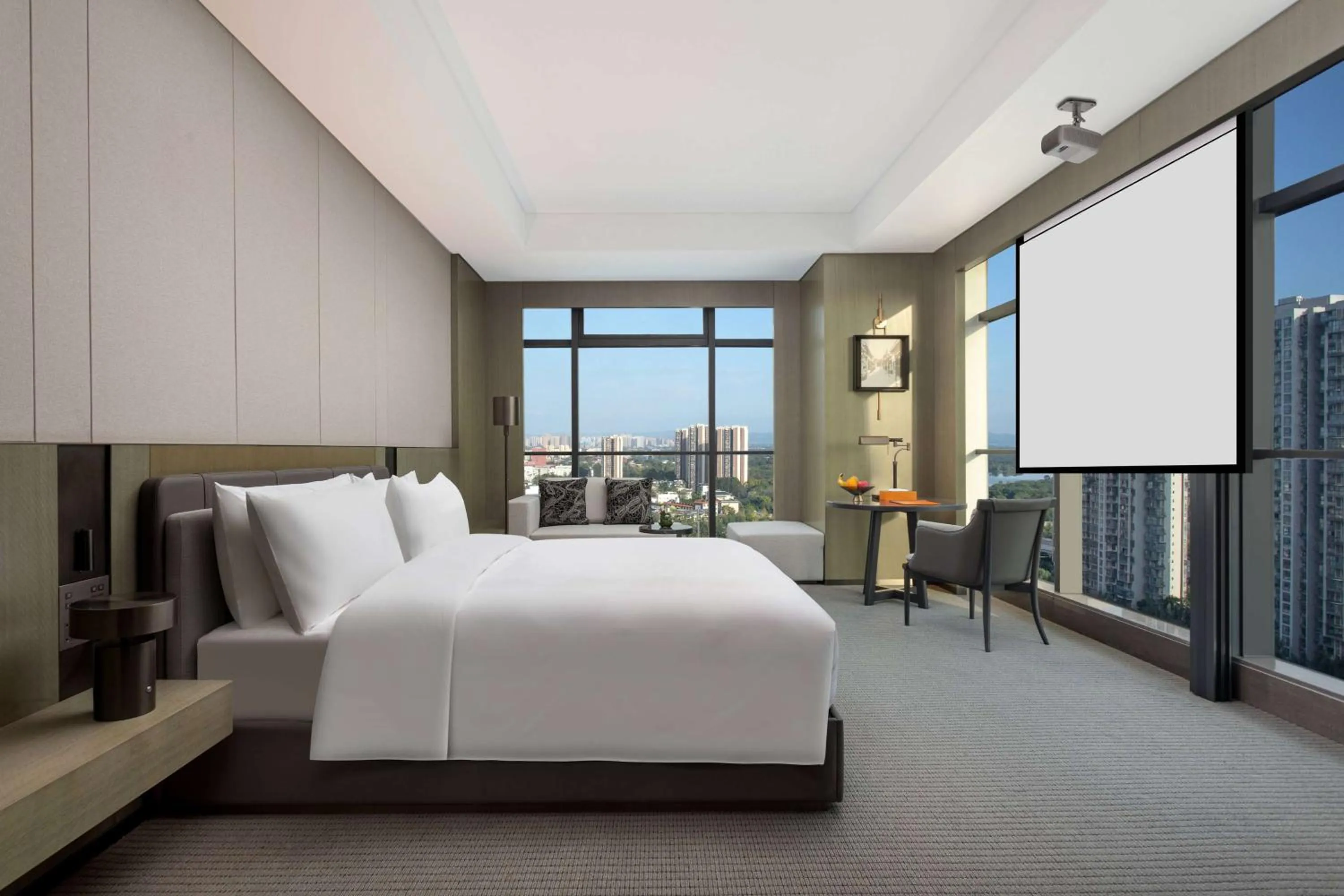 Photo of the whole room, Bed in Wyndham Grand Chengdu East