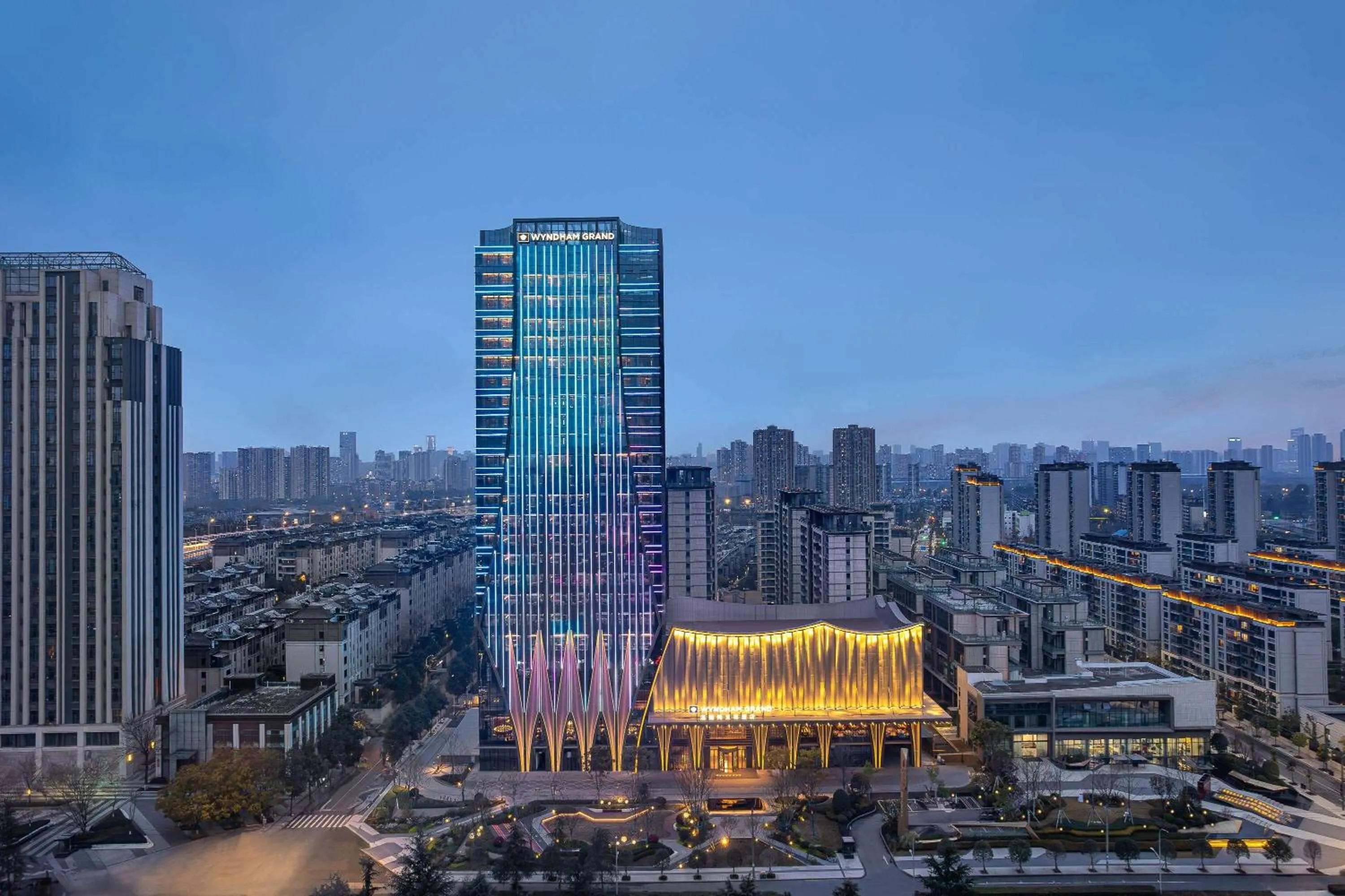 Property building in Wyndham Grand Chengdu East