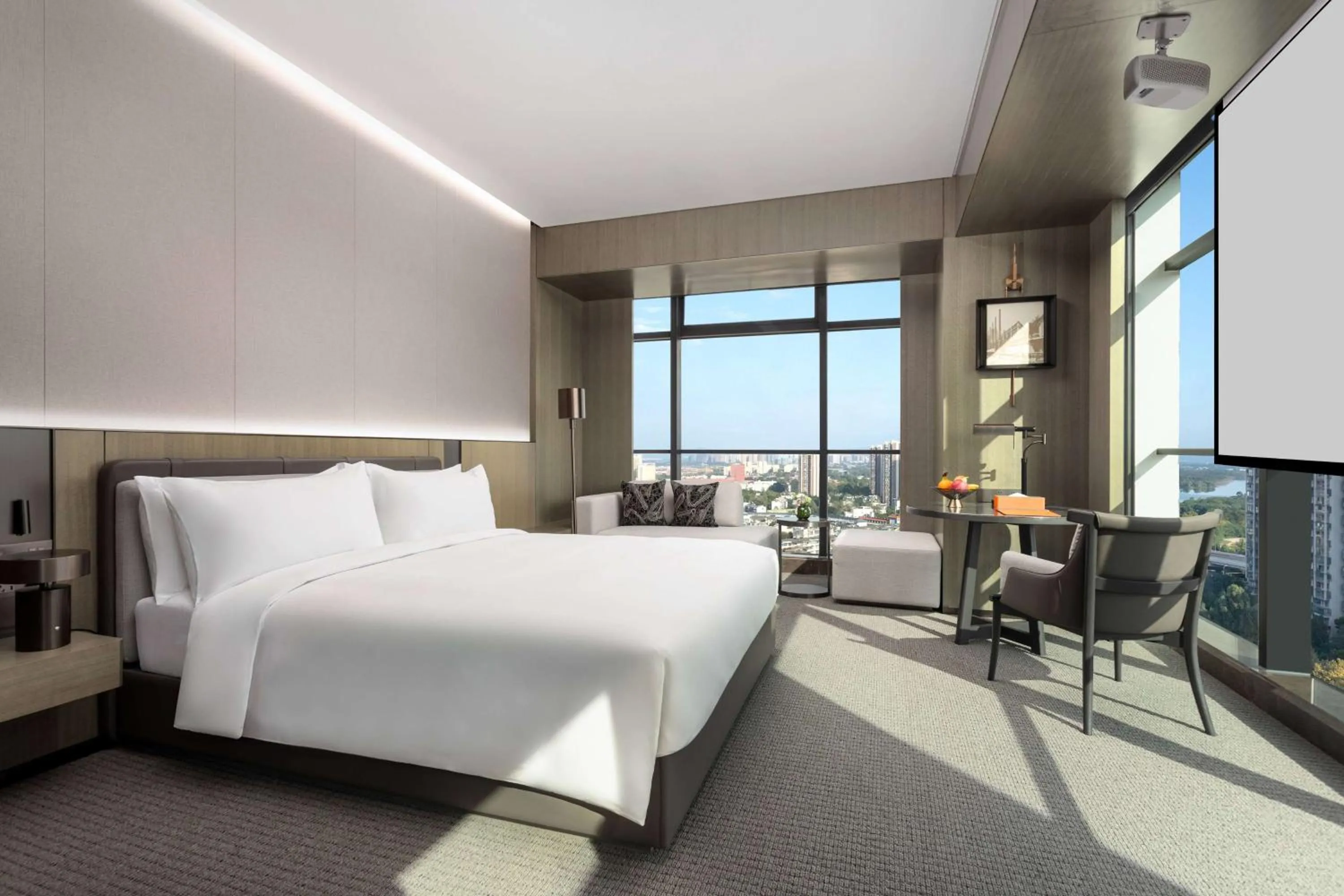 Photo of the whole room, Bed in Wyndham Grand Chengdu East