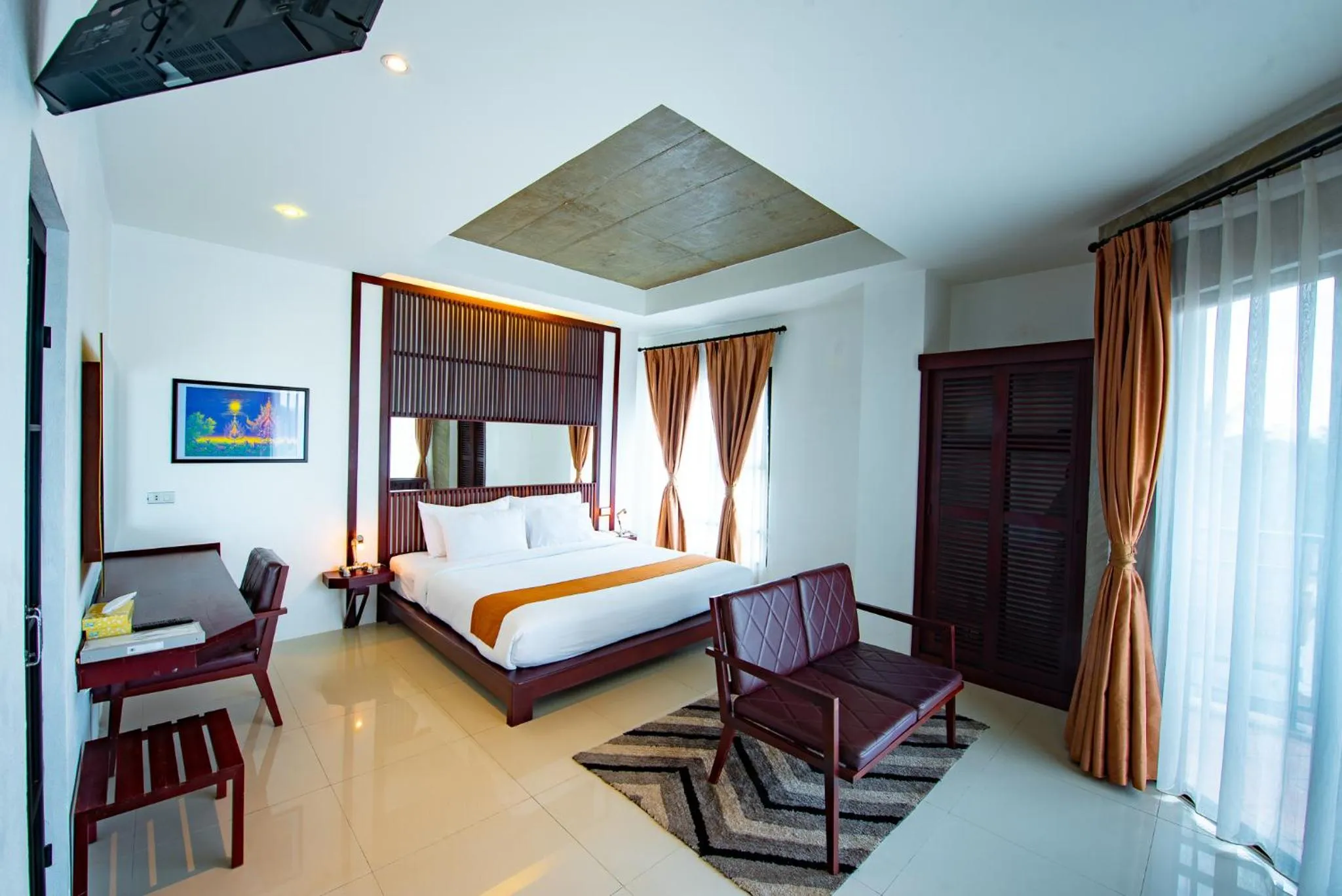 Seating area, Bed in S Park Design Hotel