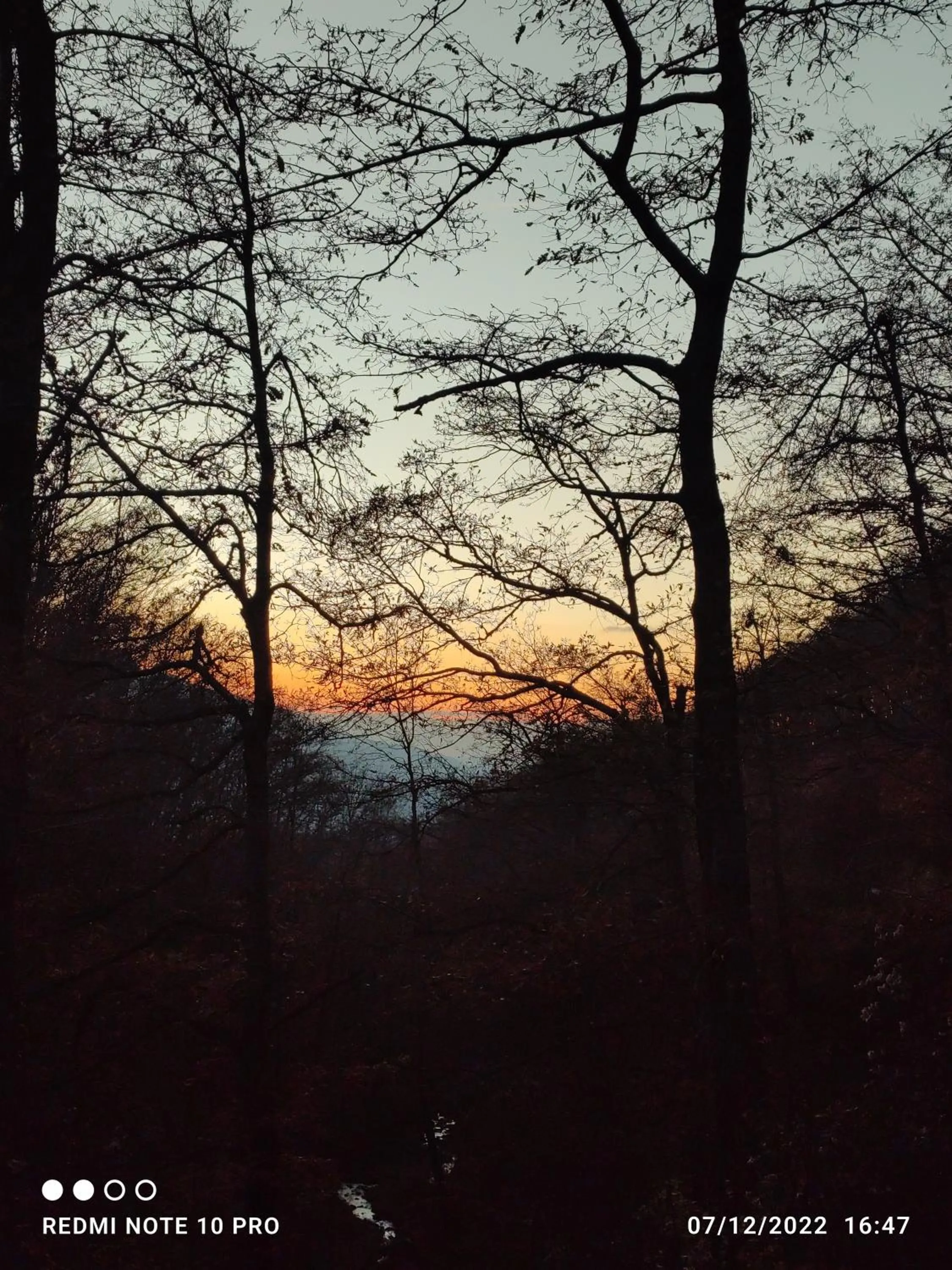 Sunset in Agriturismo il canale