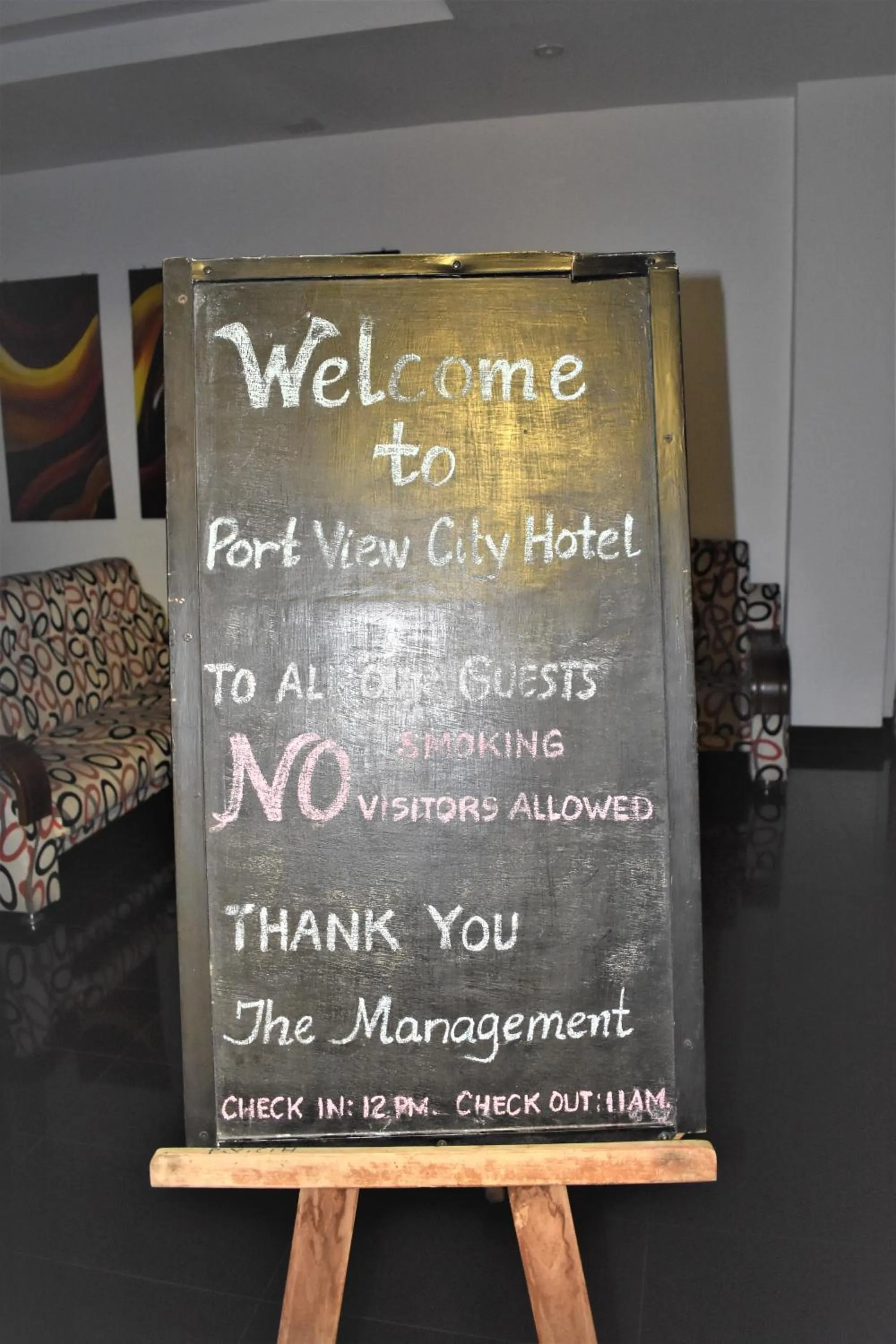 Property logo or sign in Port View City Hotel