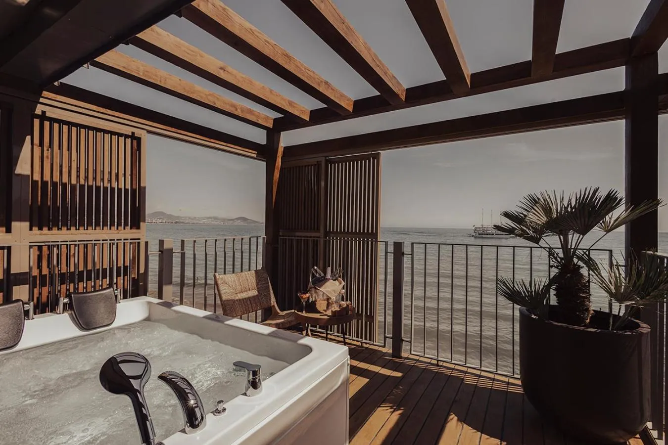 Balcony/Terrace in En Vie Beach Boutique Hotel - Adults Only