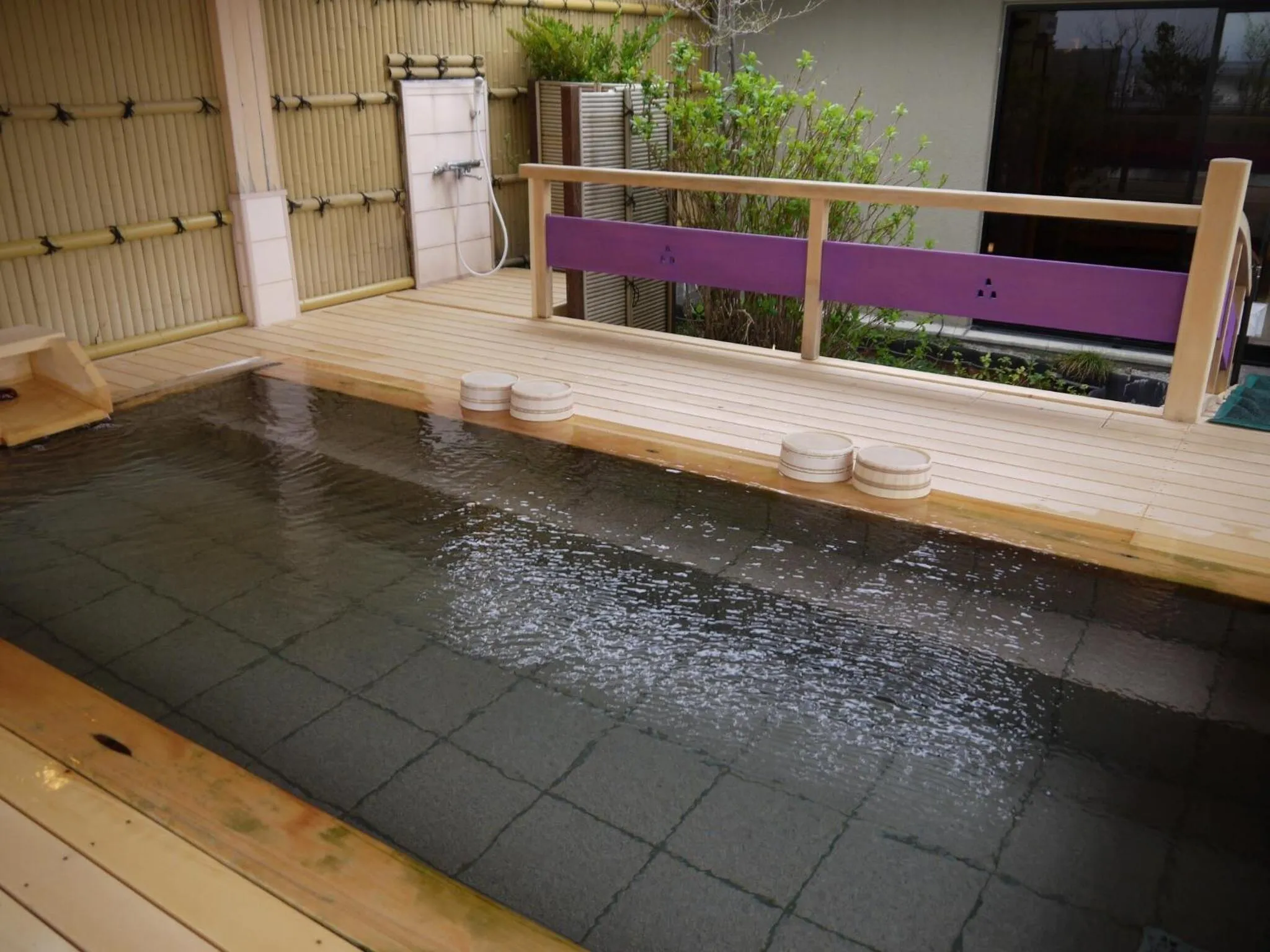 Open Air Bath in Sakaeya Hotel