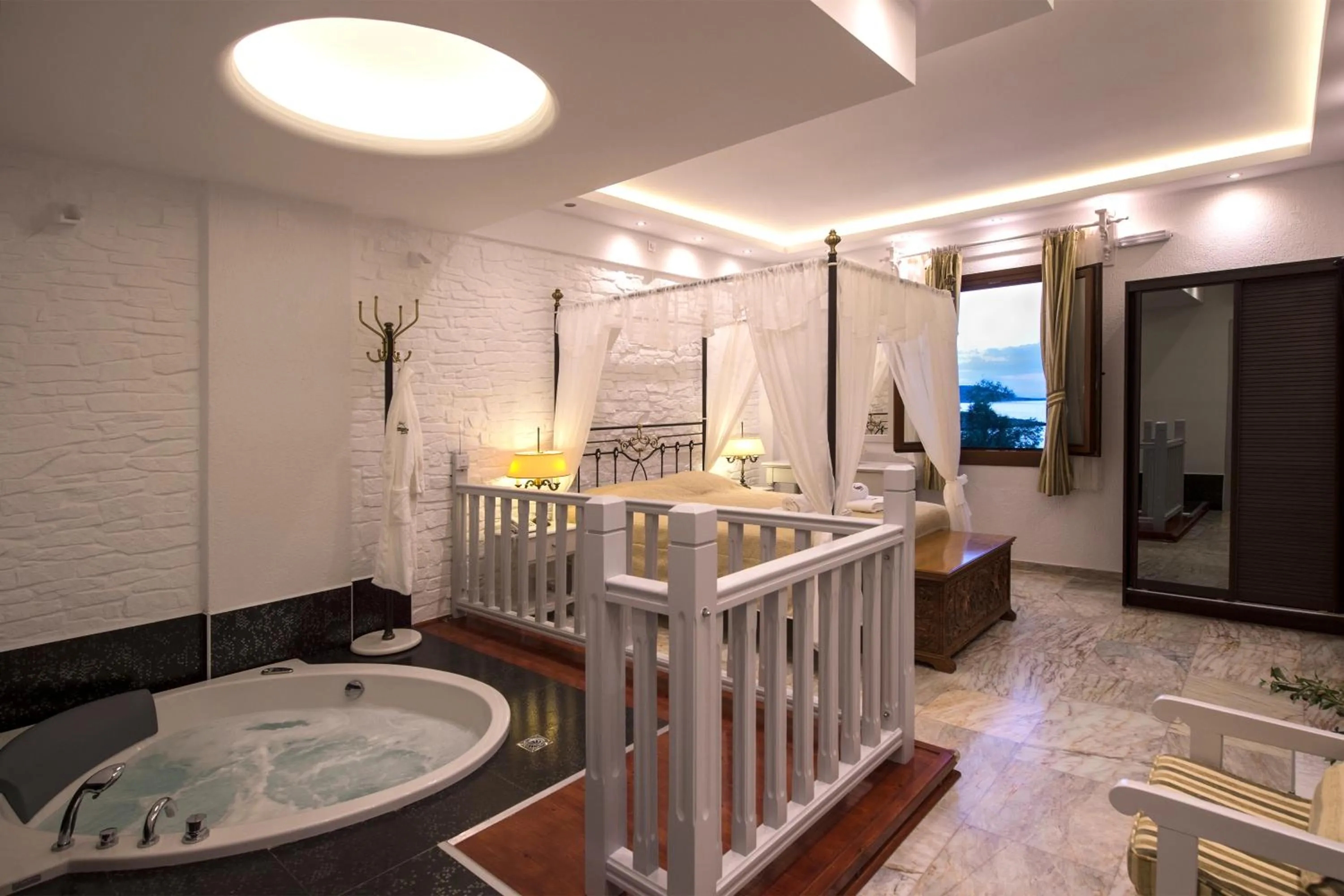 Bed in Contaratos Beach Hotel