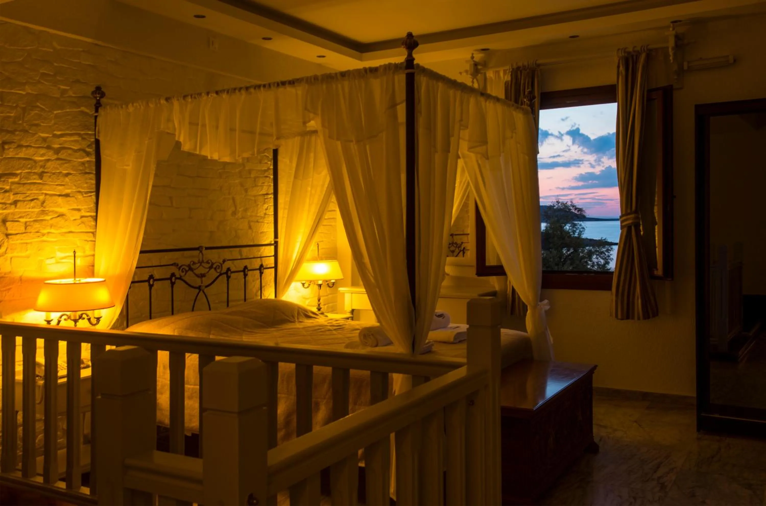 Bed in Contaratos Beach Hotel