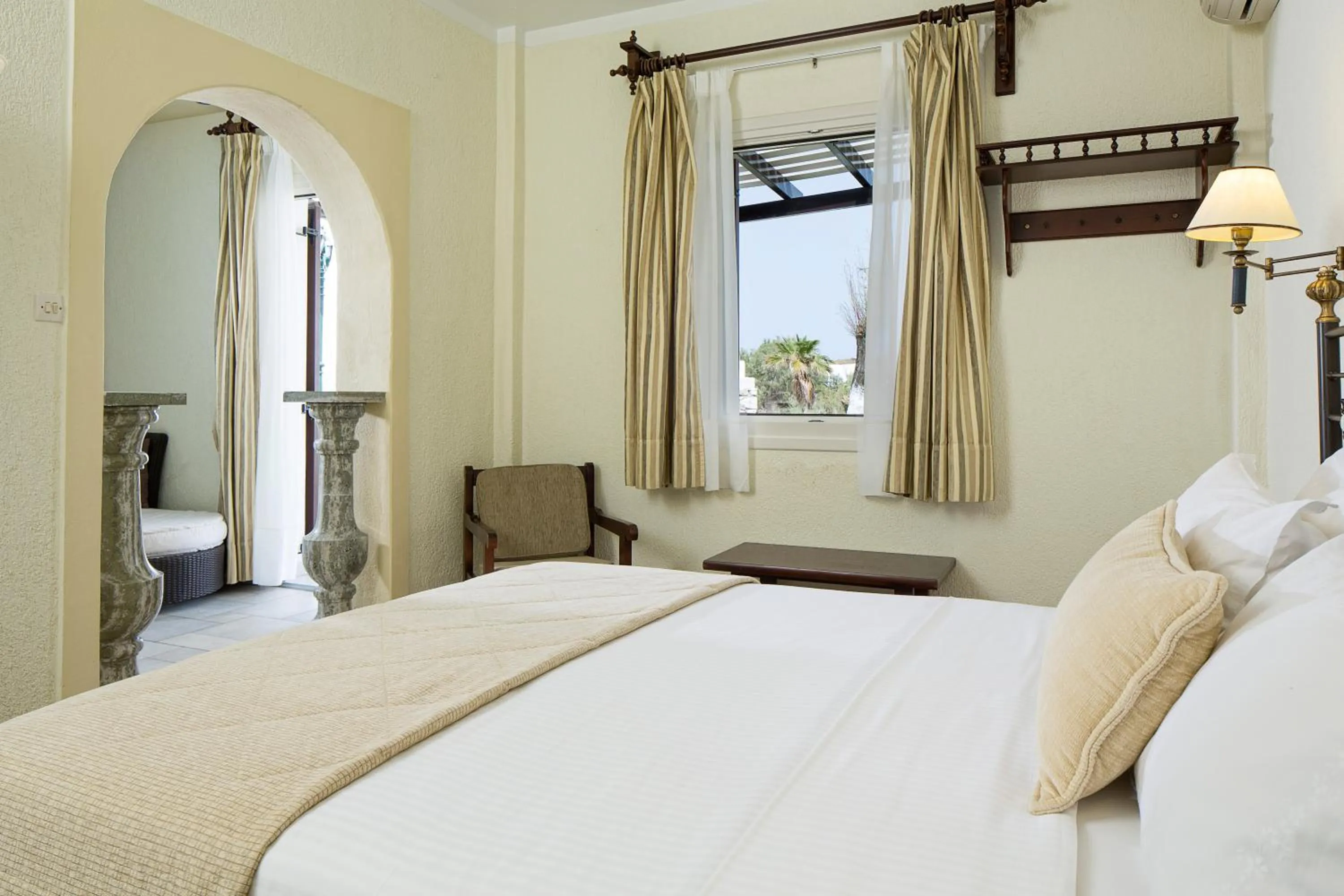 Bed in Contaratos Beach Hotel